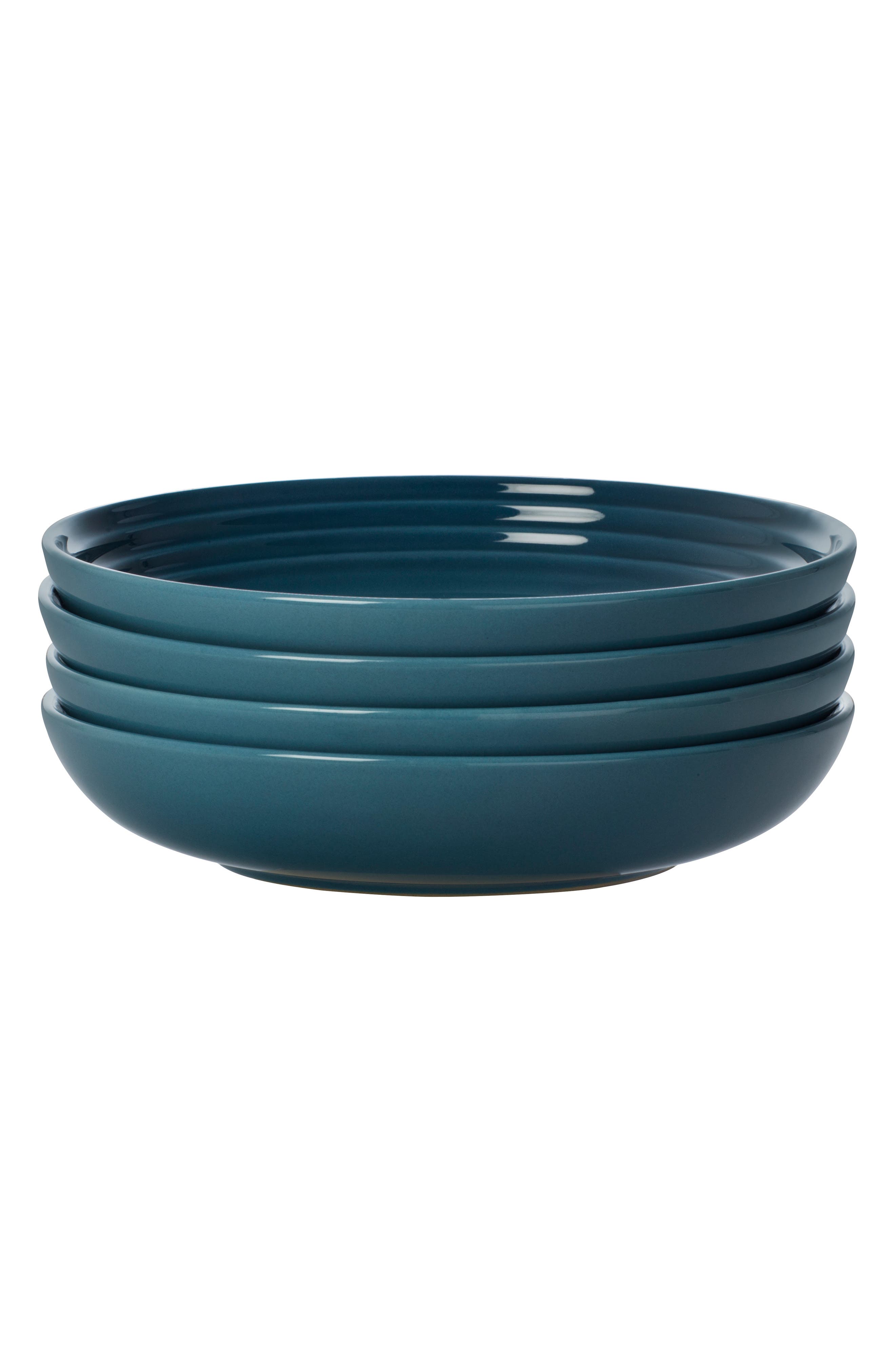 UPC 630870214315 product image for Le Creuset Set Of 4 8 1/2-Inch Pasta Bowls, Size One Size - Blue | upcitemdb.com