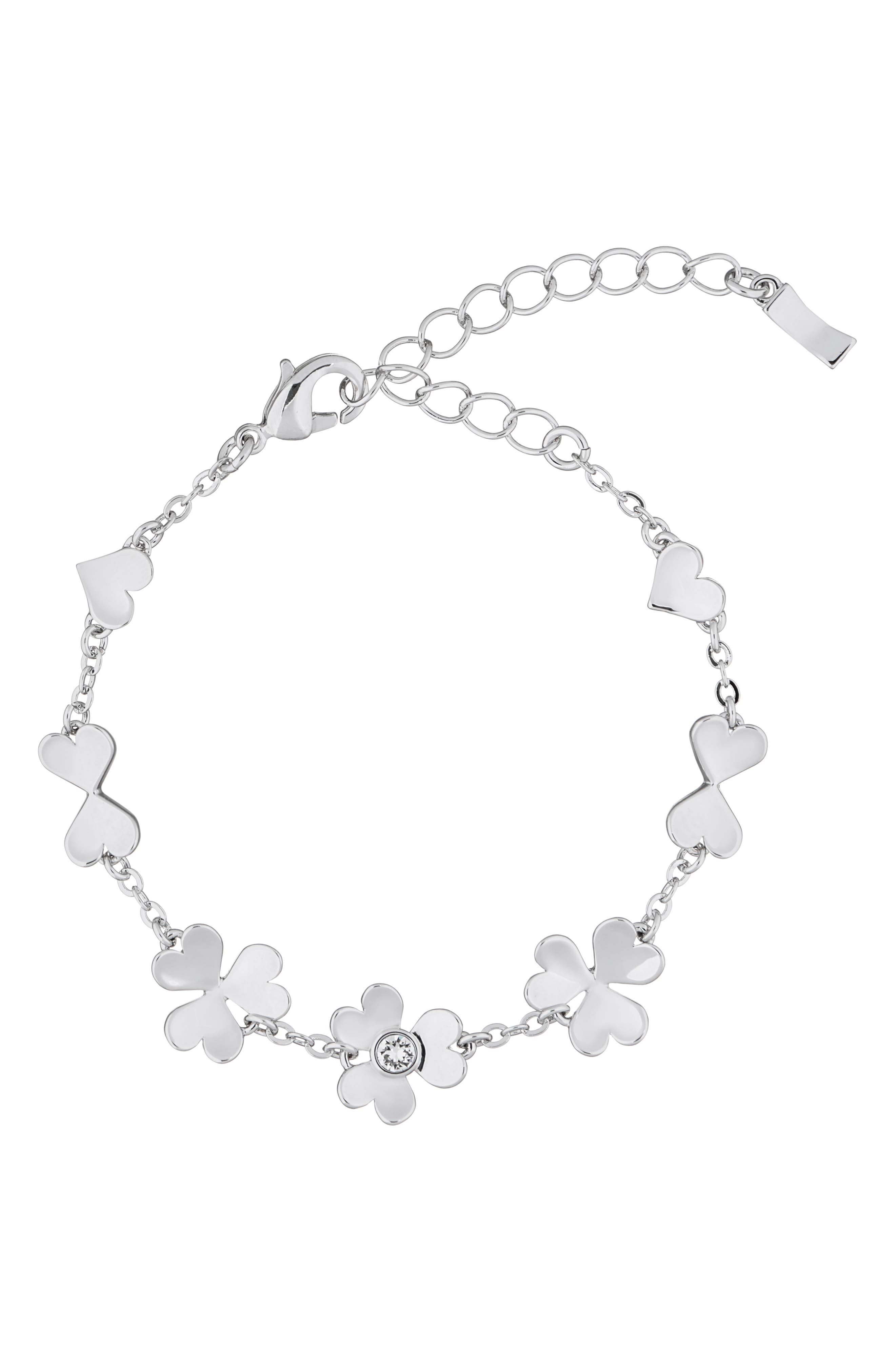 Ted Baker London Hanaya Heart Blossom Line Bracelet