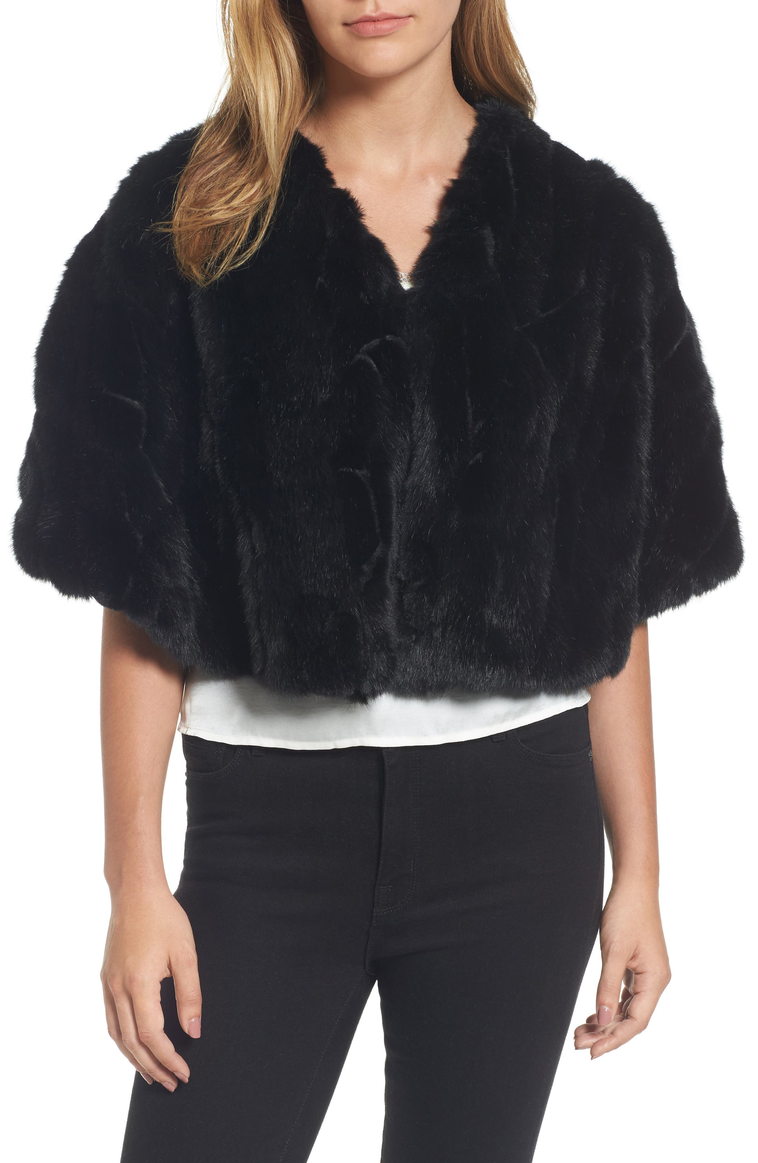 Nordstrom Faux Fur Capelet | Nordstrom