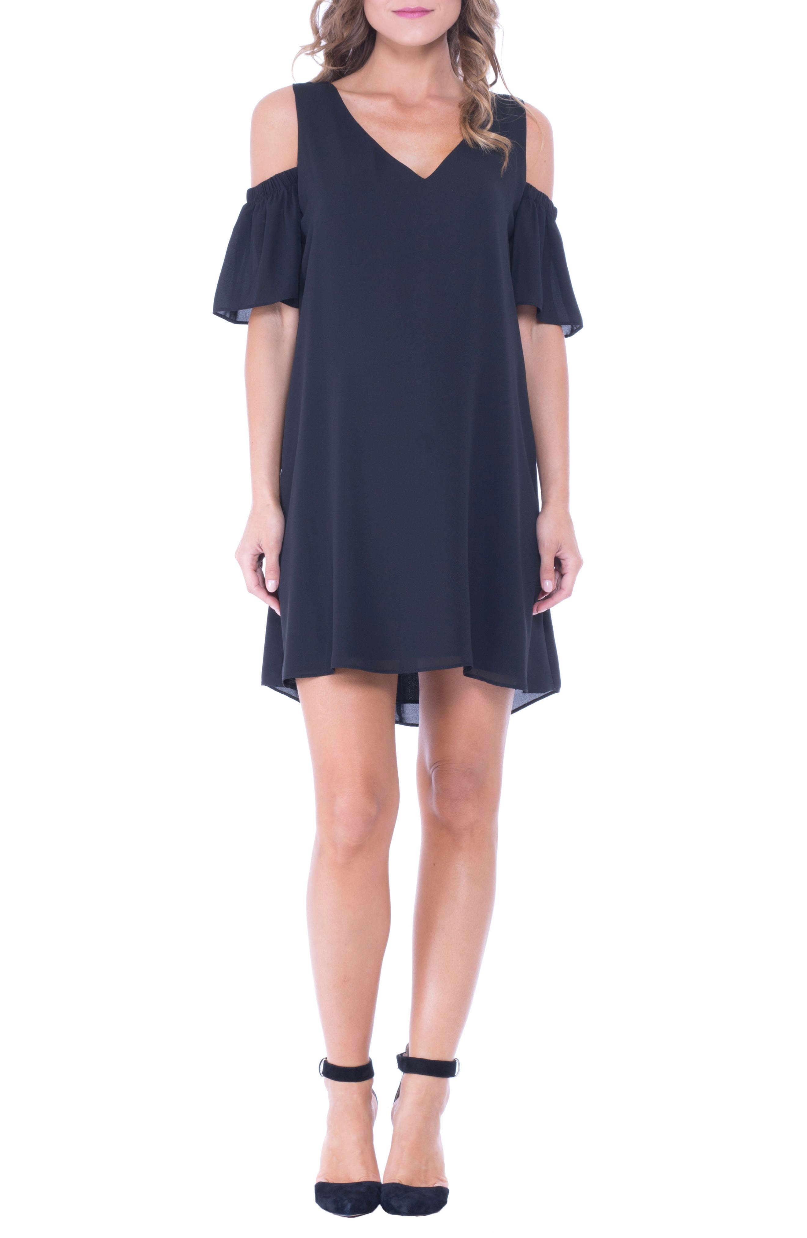 Olian Juliette Cold Shoulder Maternity Dress