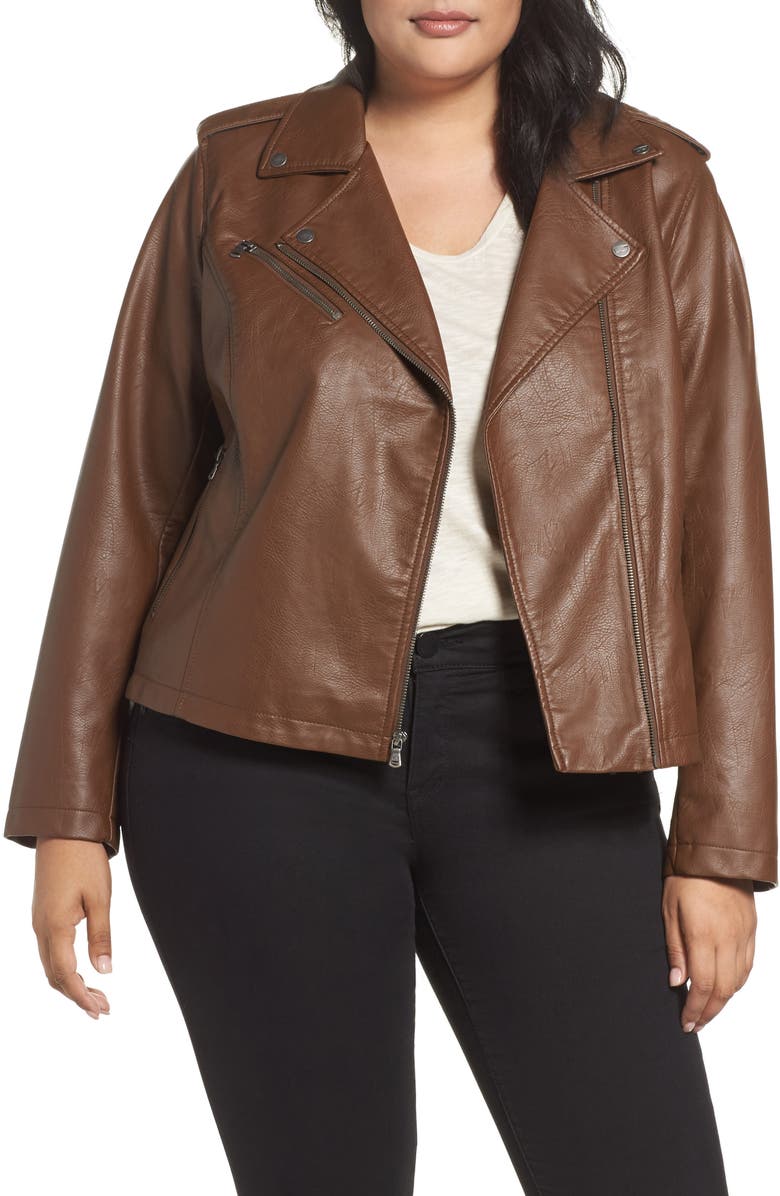 Levi's® Faux Leather Jacket (Plus Size) | Nordstrom