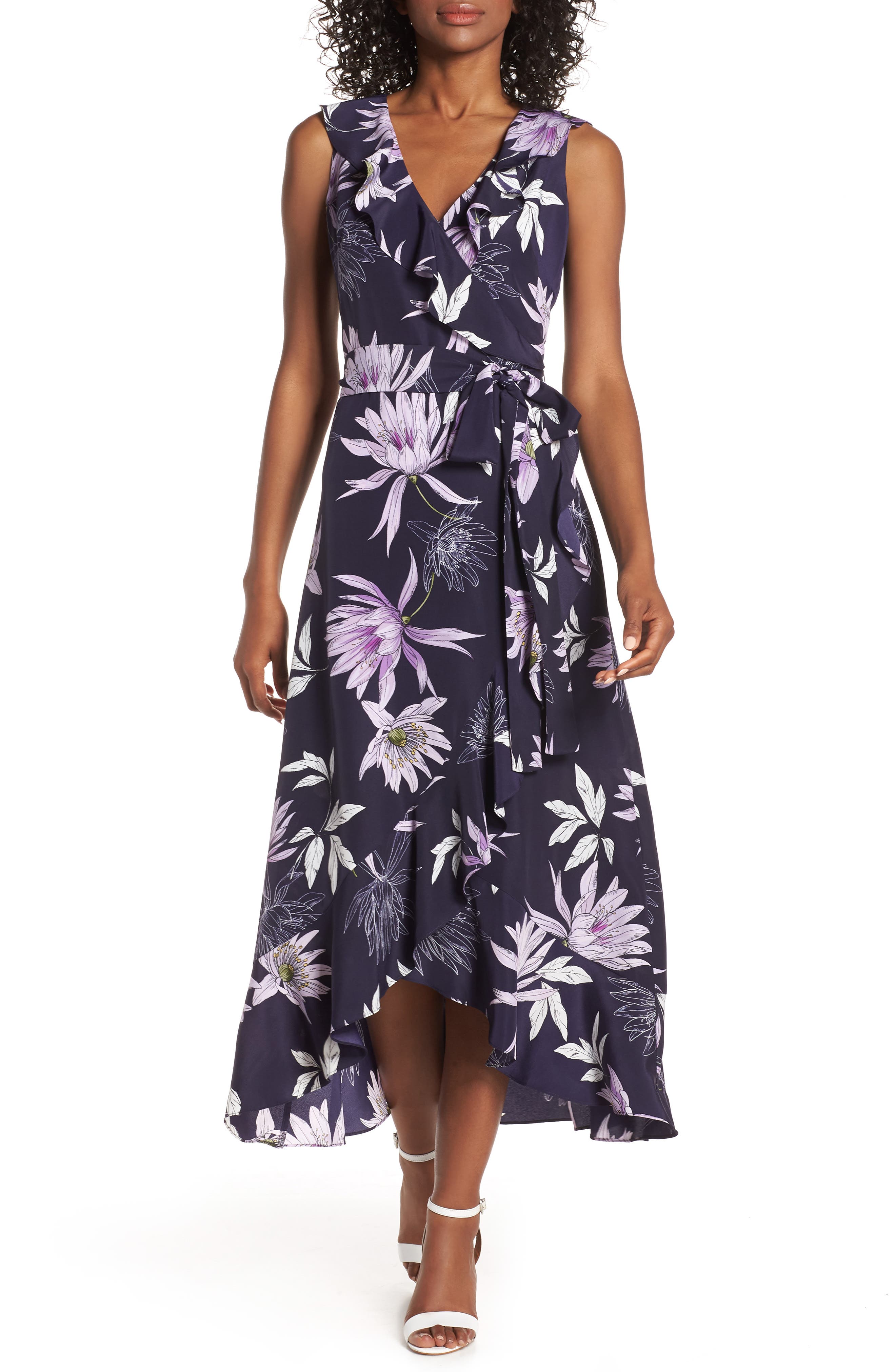 Vince Camuto Asymmetrical Faux Wrap Dress, 8 (similar to 1) - Blue