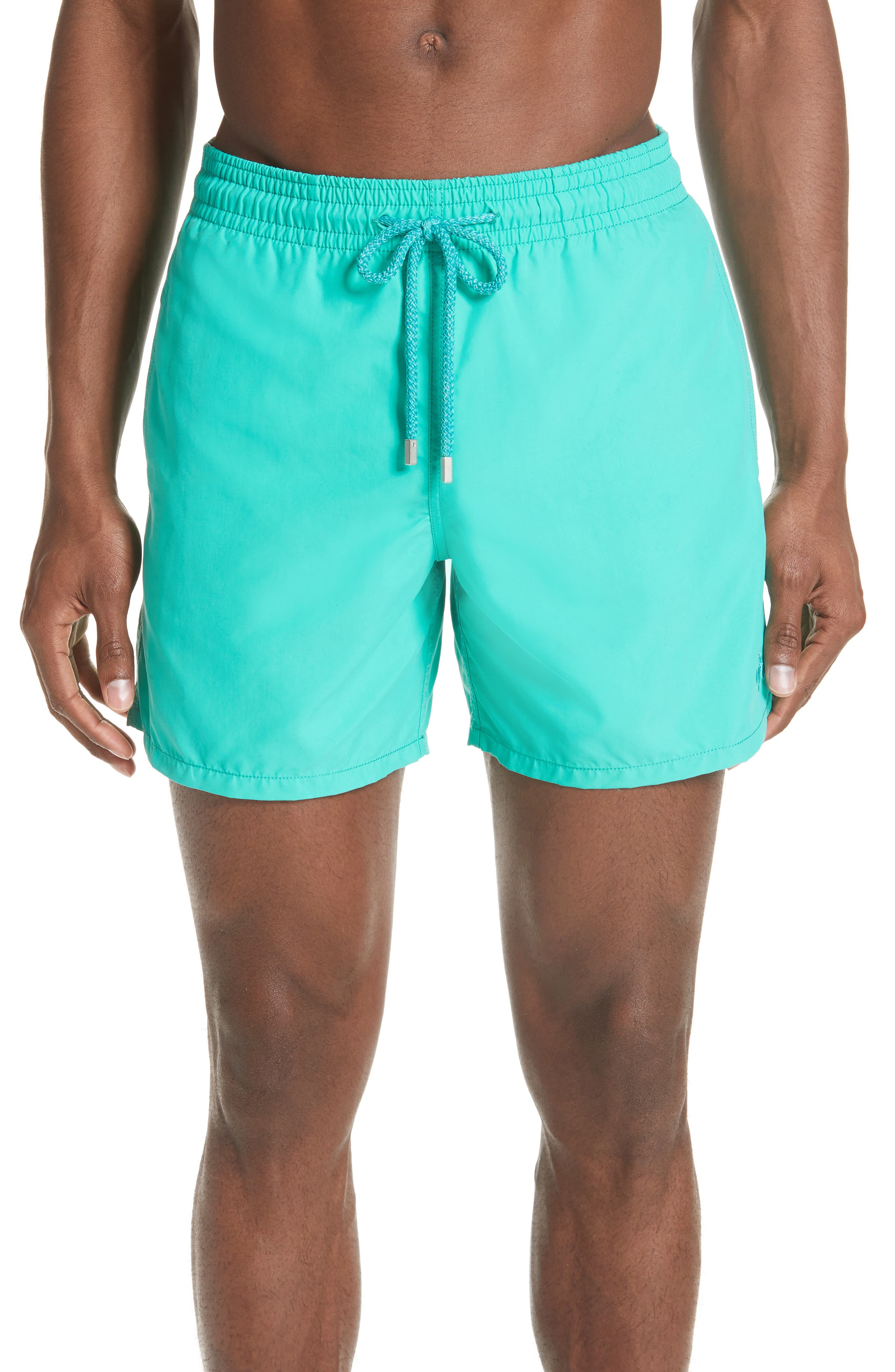 Vilebrequin Hypnotique Turtles Water Reactive Swim Trunks, Green