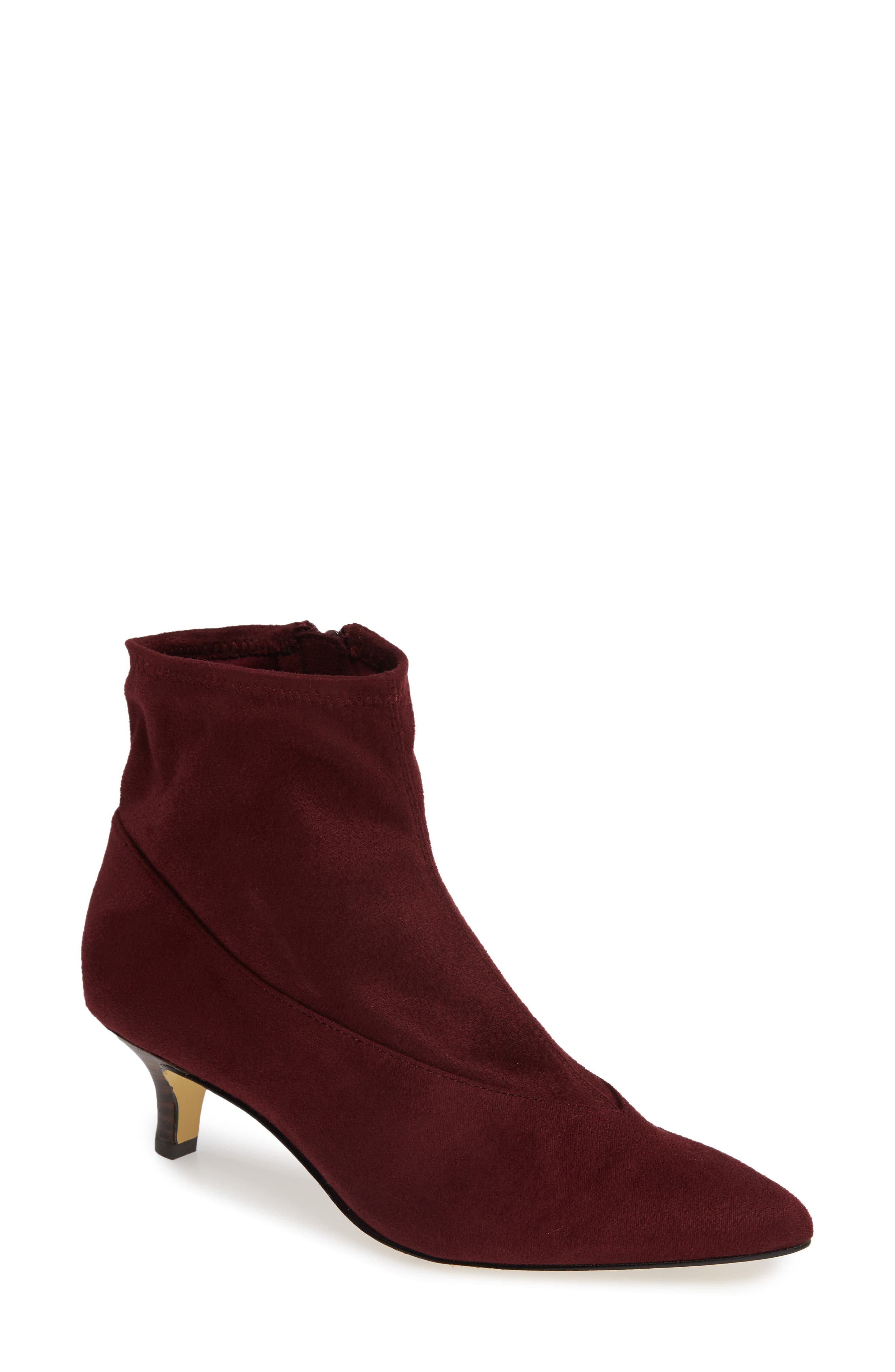 Bella Vita Stephanie Ii Stretch Bootie W - Burgundy