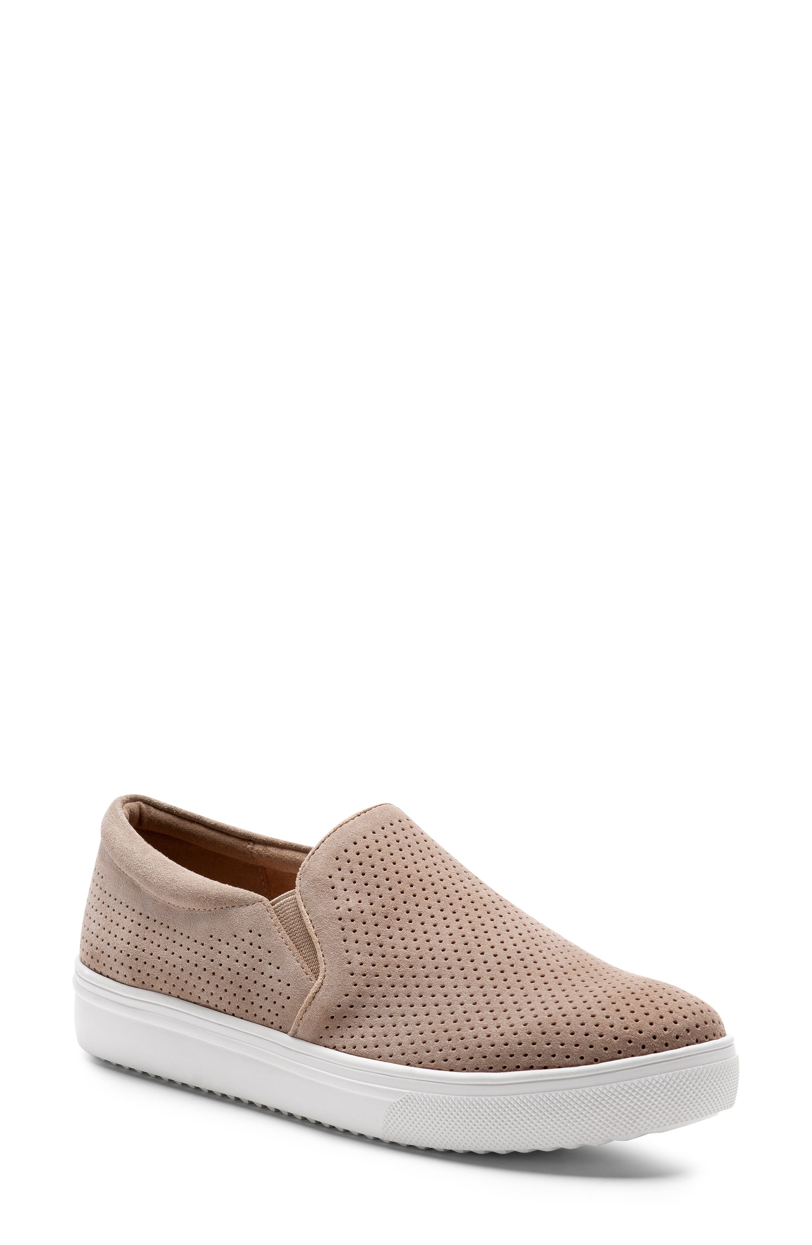 Blondo Gallert Perforated Waterproof Platform Sneaker- Beige