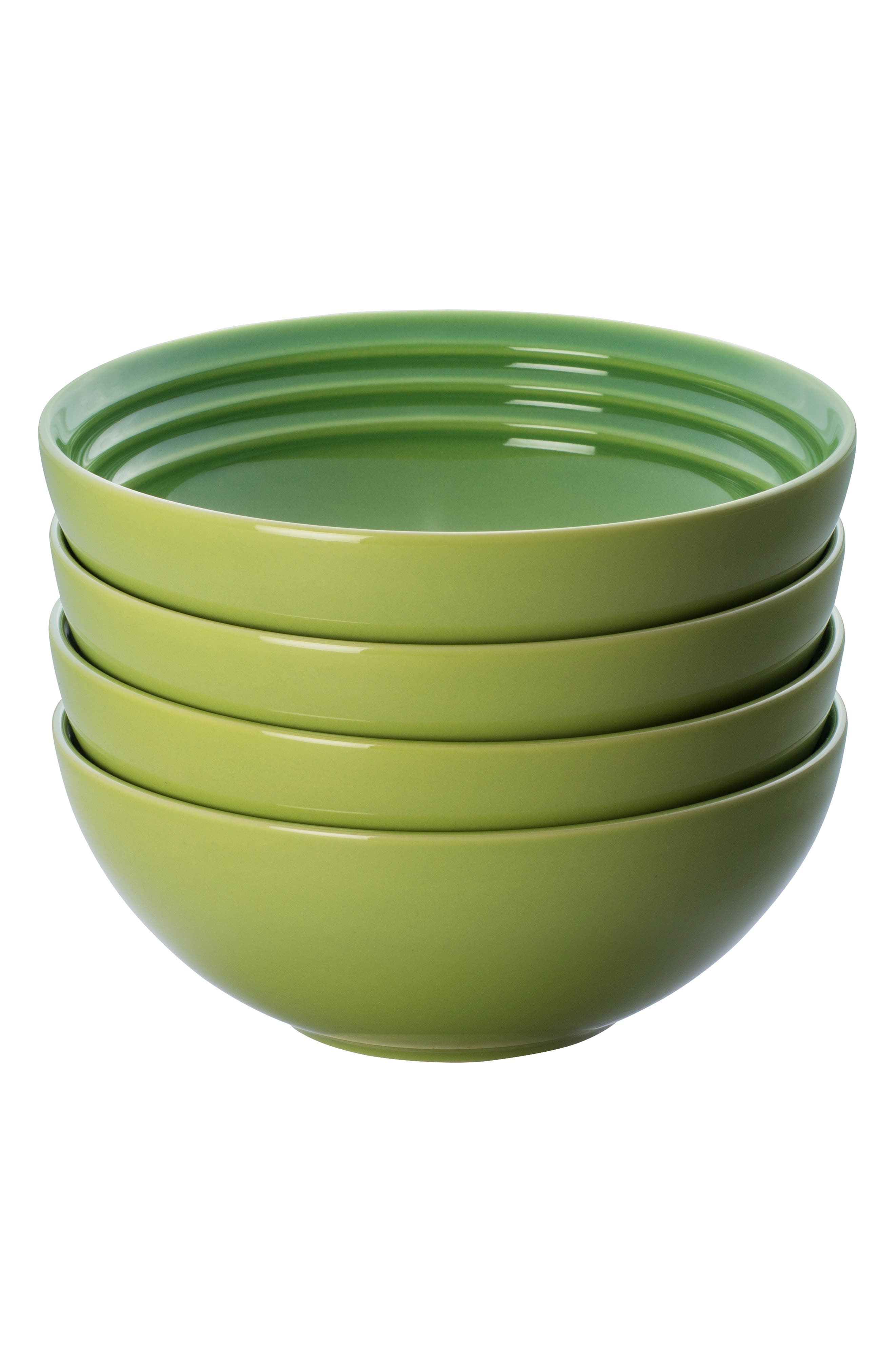 UPC 630870214179 product image for Le Creuset Set Of 4 Soup Bowls, Size One Size - Green | upcitemdb.com