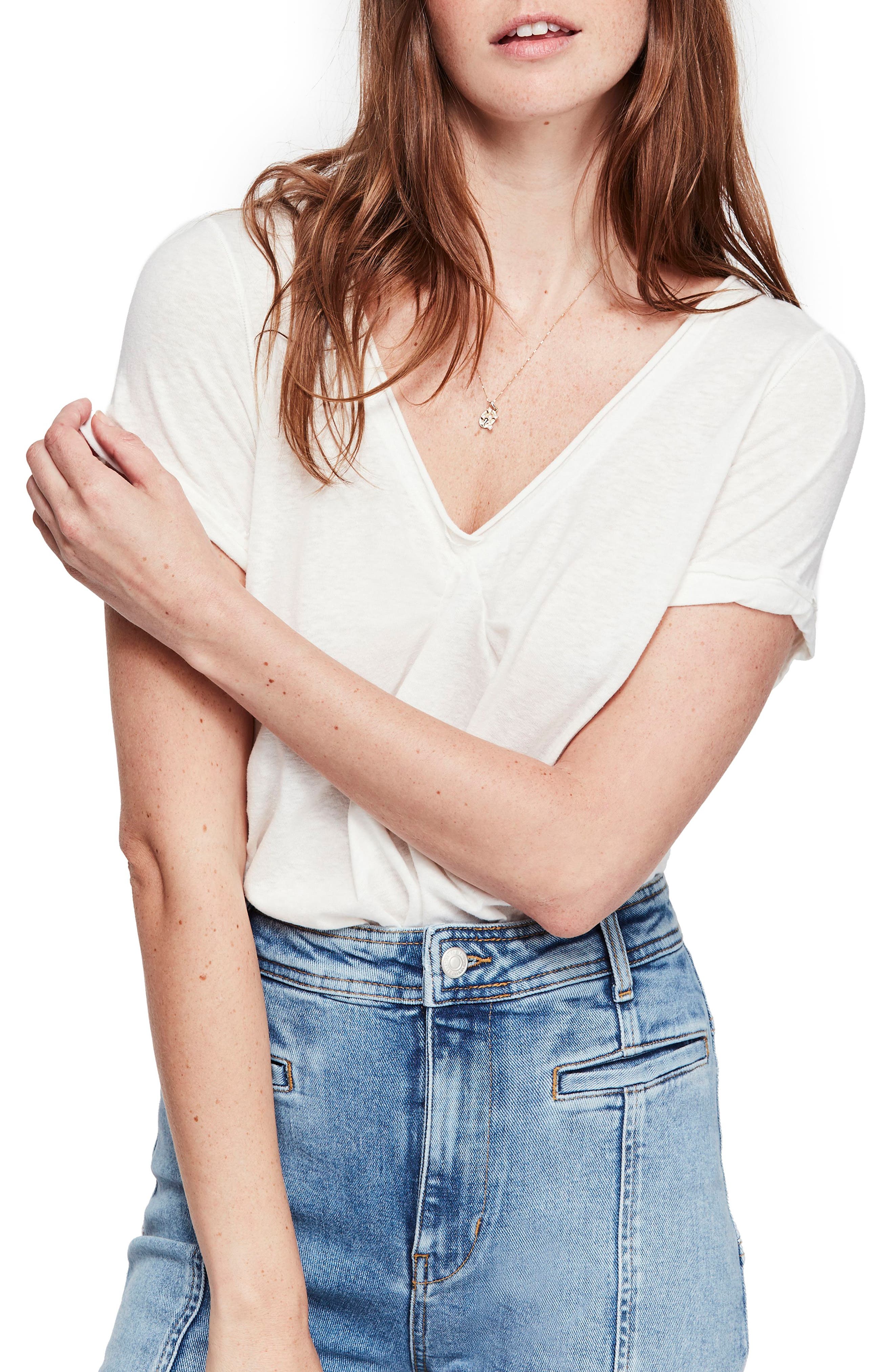 Free People All You Need Tee, White