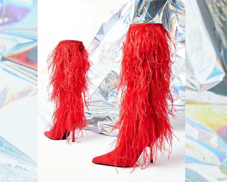 Red feather shops boots