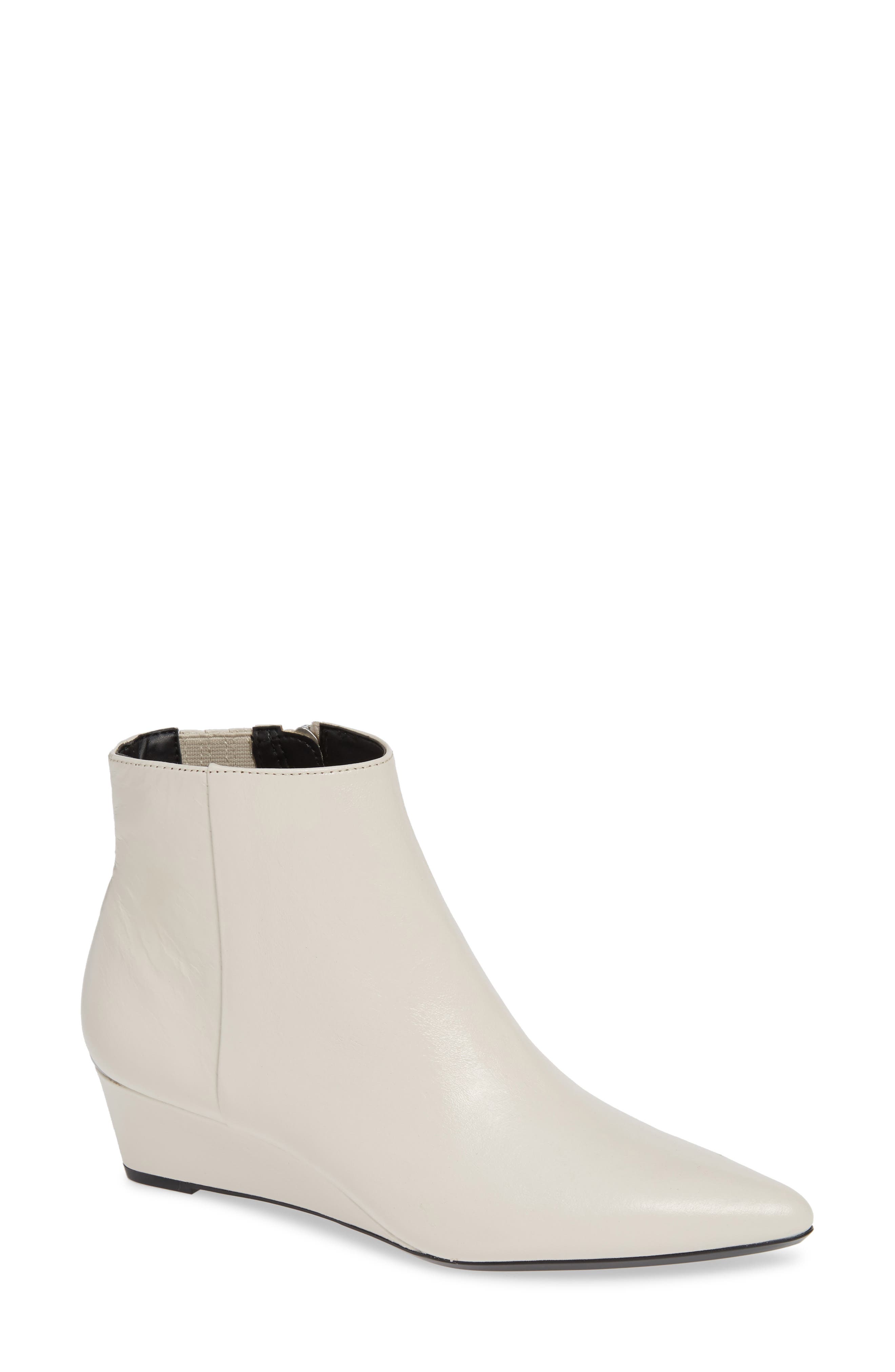 Calvin Klein Gael Wedge Bootie, White