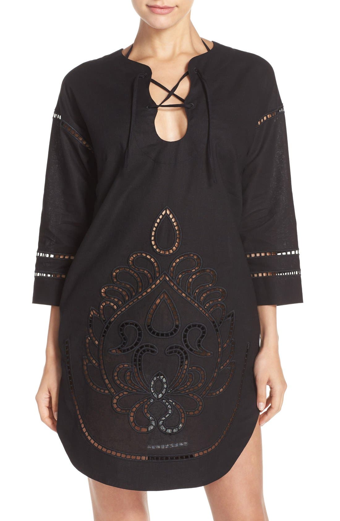 Seafolly Embroidered CoverUp Tunic Nordstrom