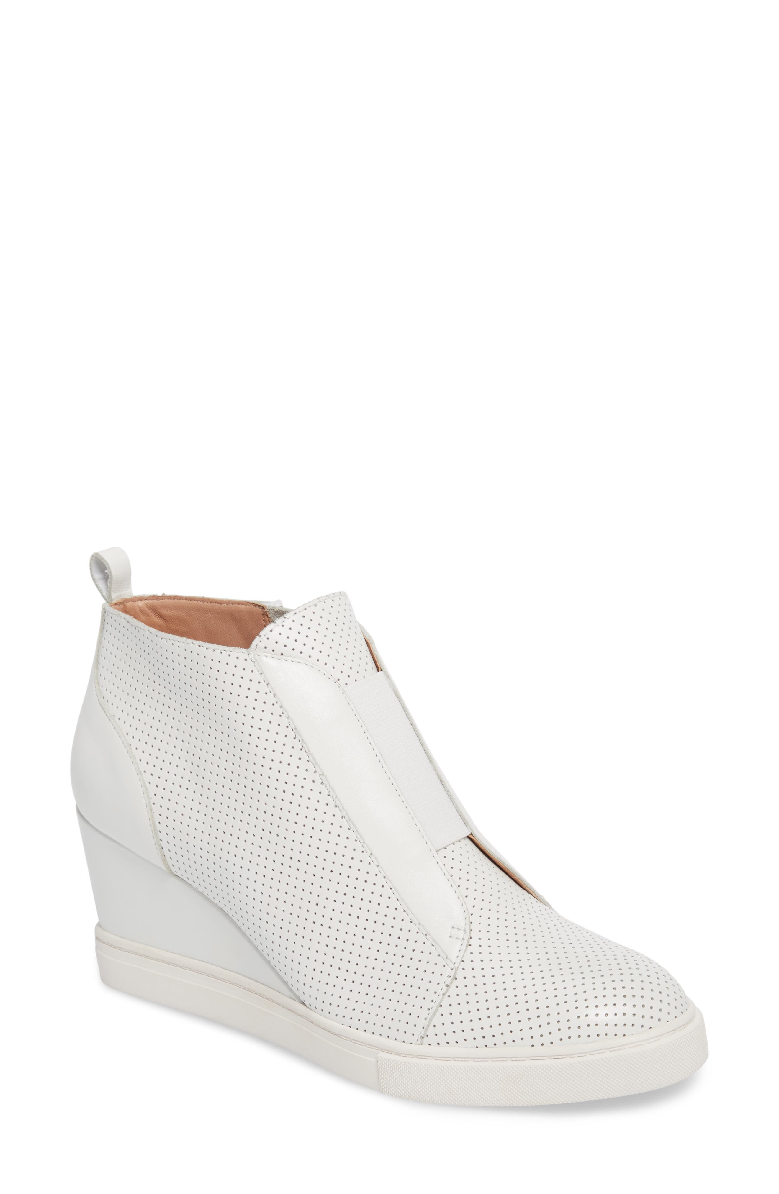 Linea Paolo Felicia Wedge Bootie, White