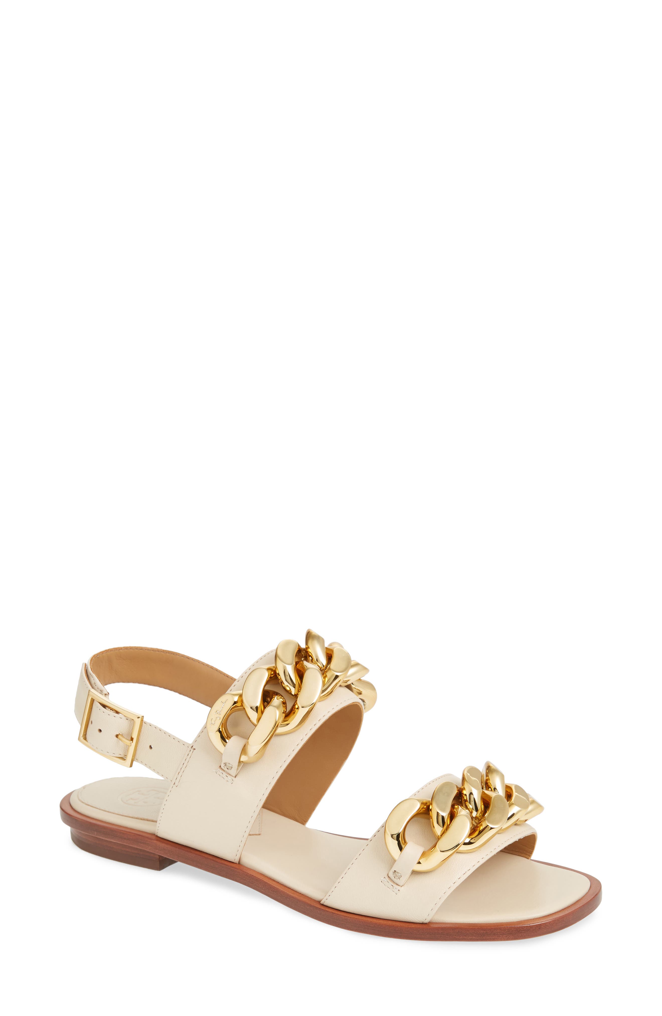Tory Burch Adrien Chain Sandal, Beige