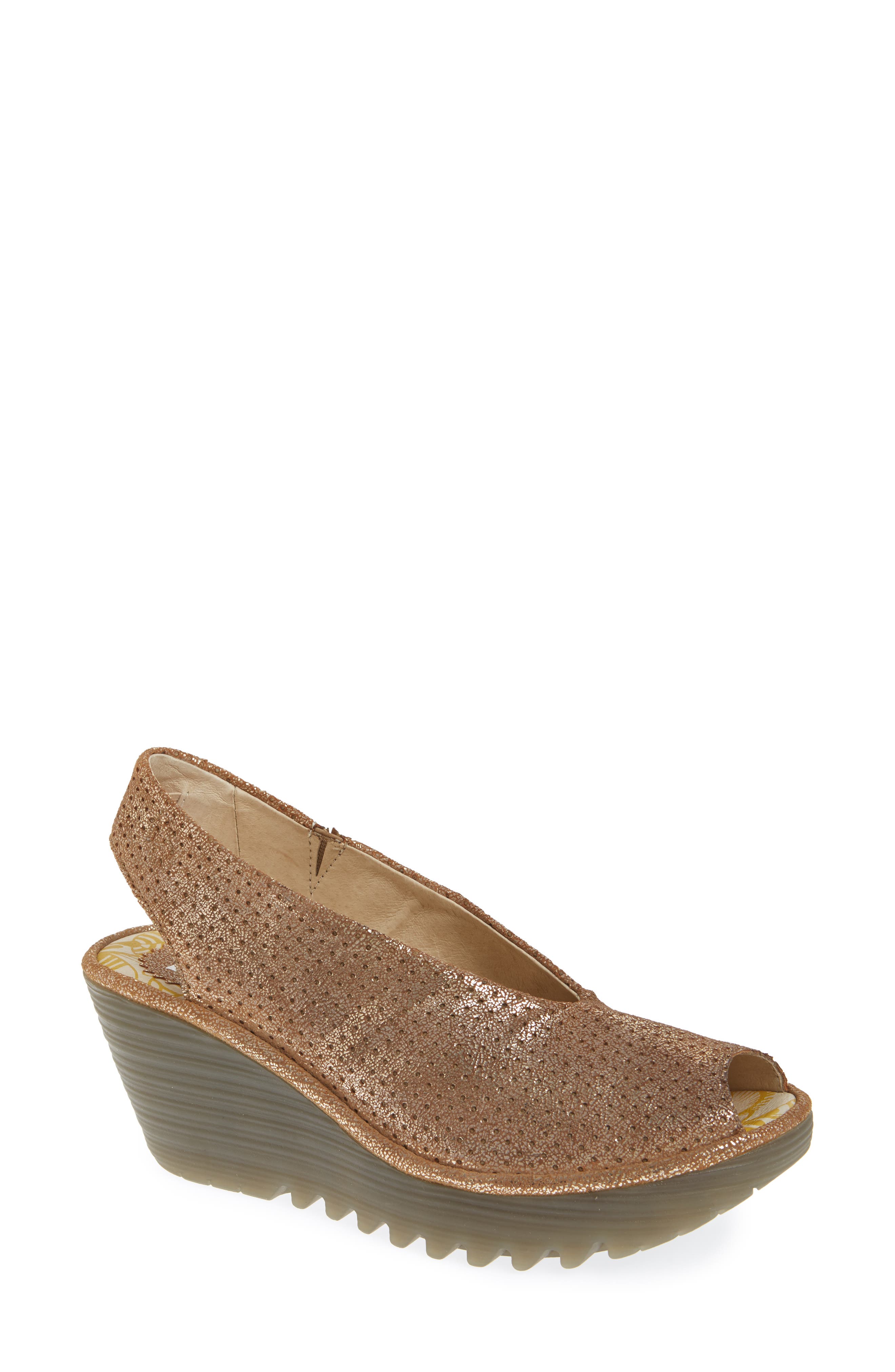 Fly London Yazu Wedge Sandal - Brown