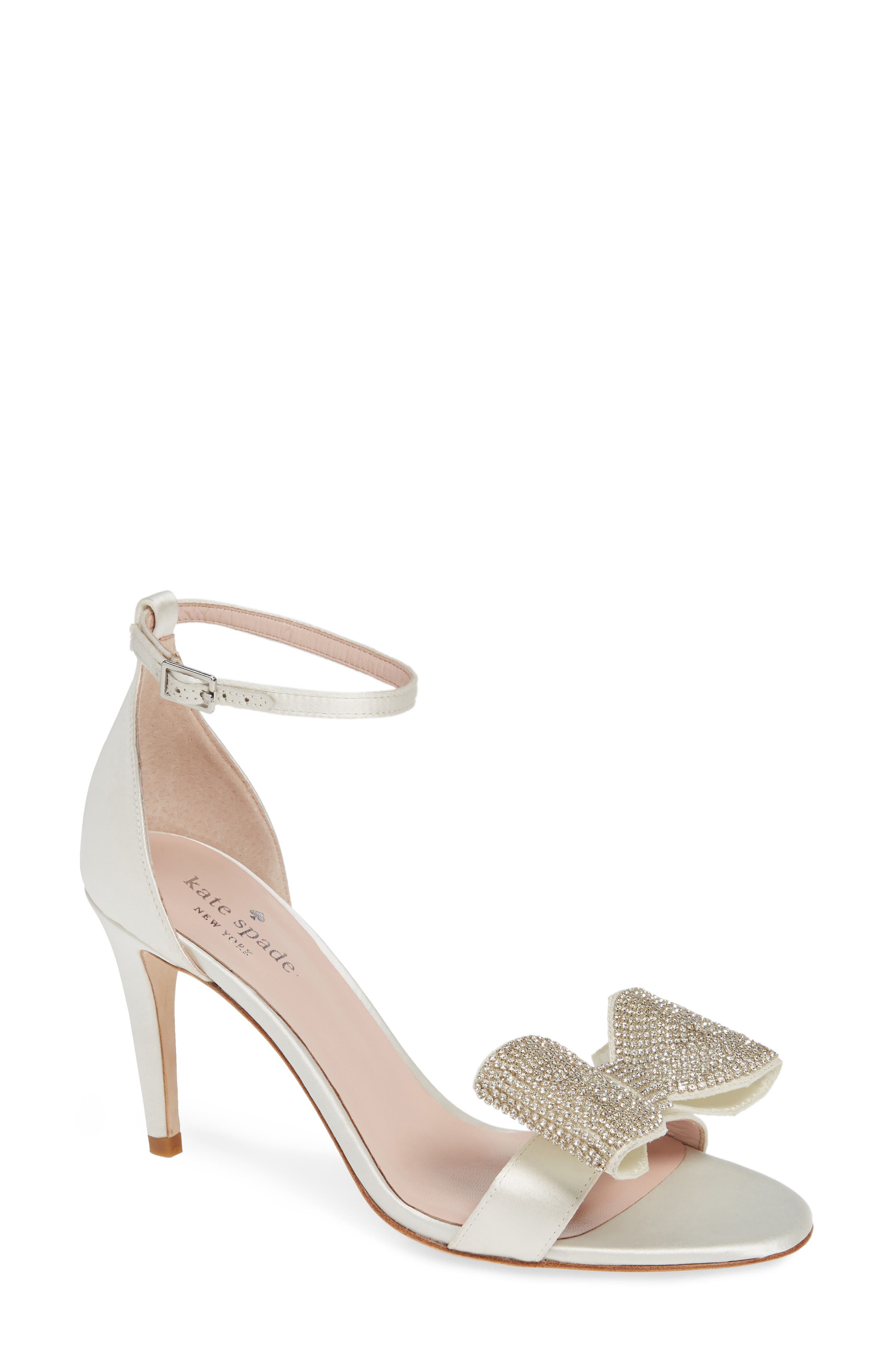 Kate Spade New York Gweneth Crystal Bow Ankle Strap Sandal