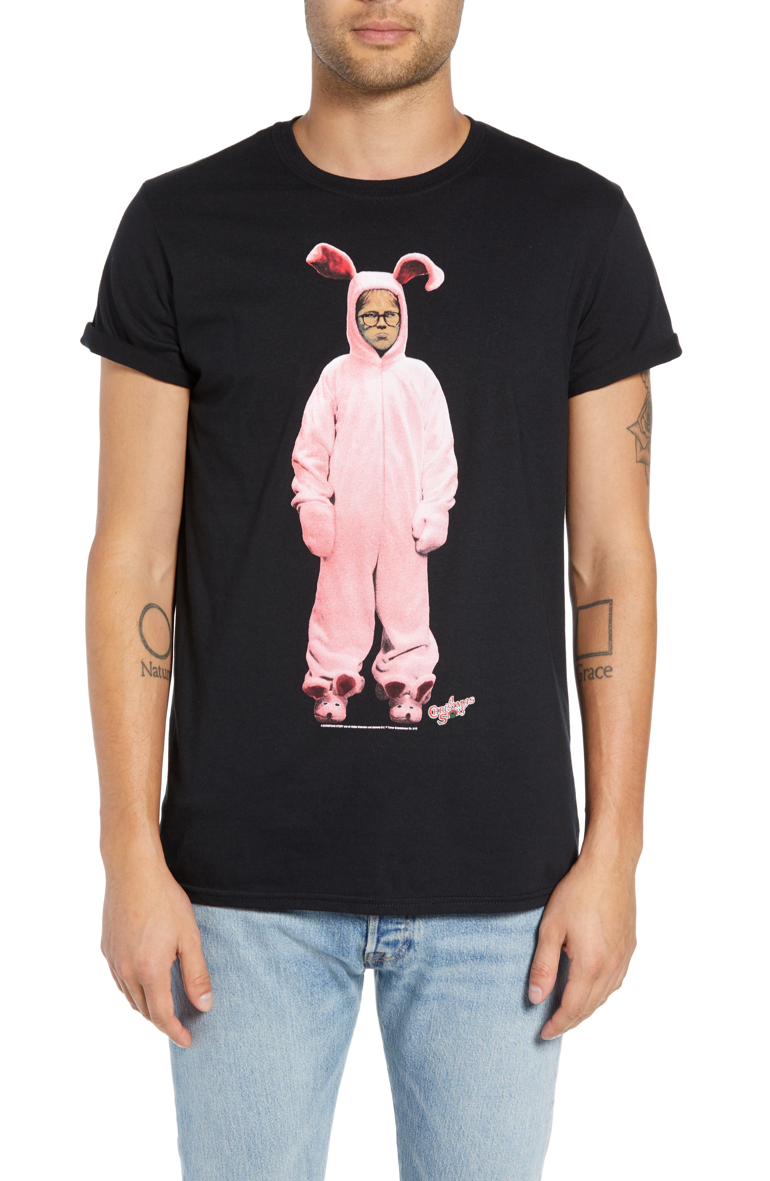 The Rail A Christmas Story Graphic T-Shirt, Black
