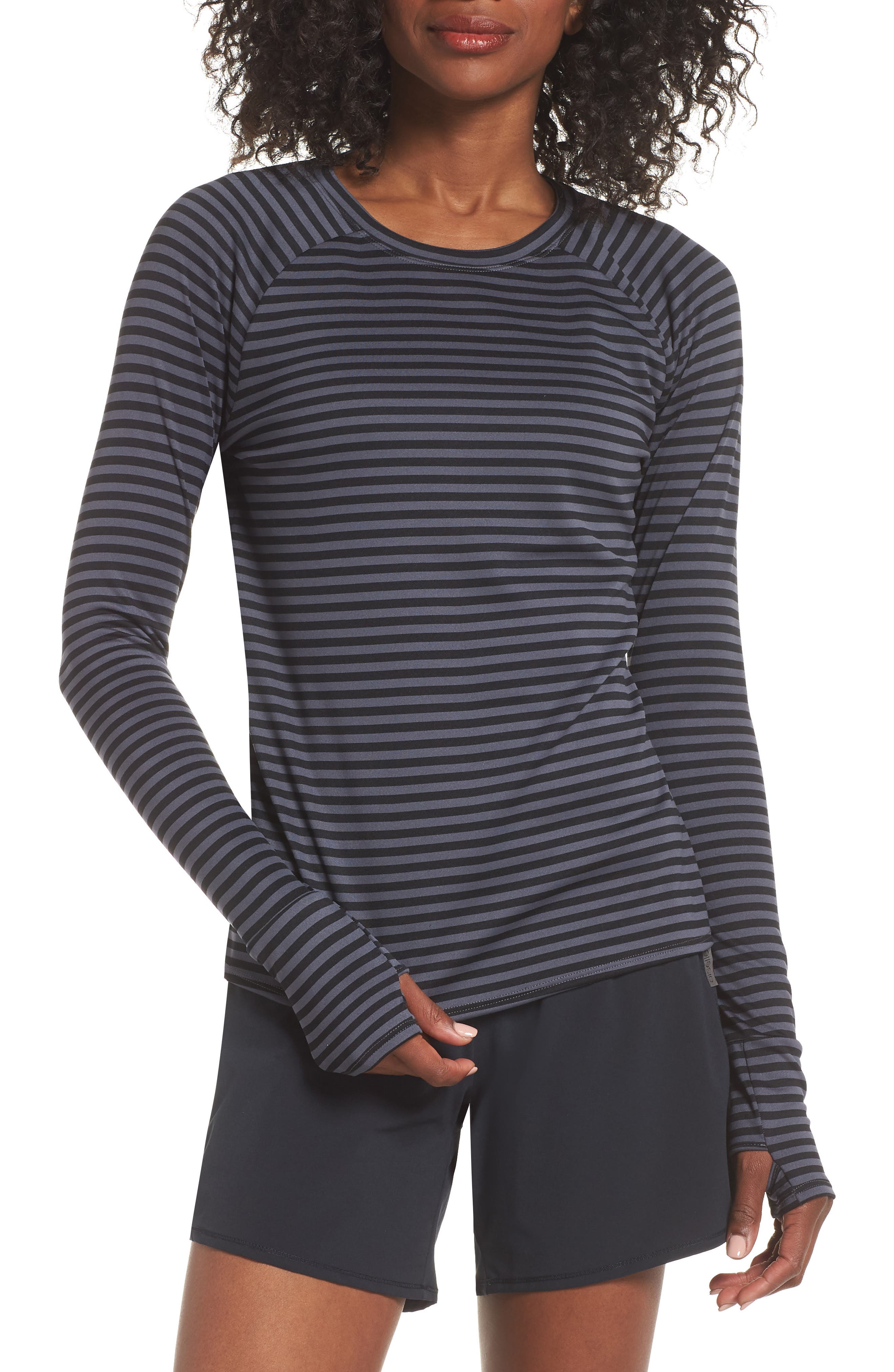 Oiselle Big Stripe Baselayer Tee