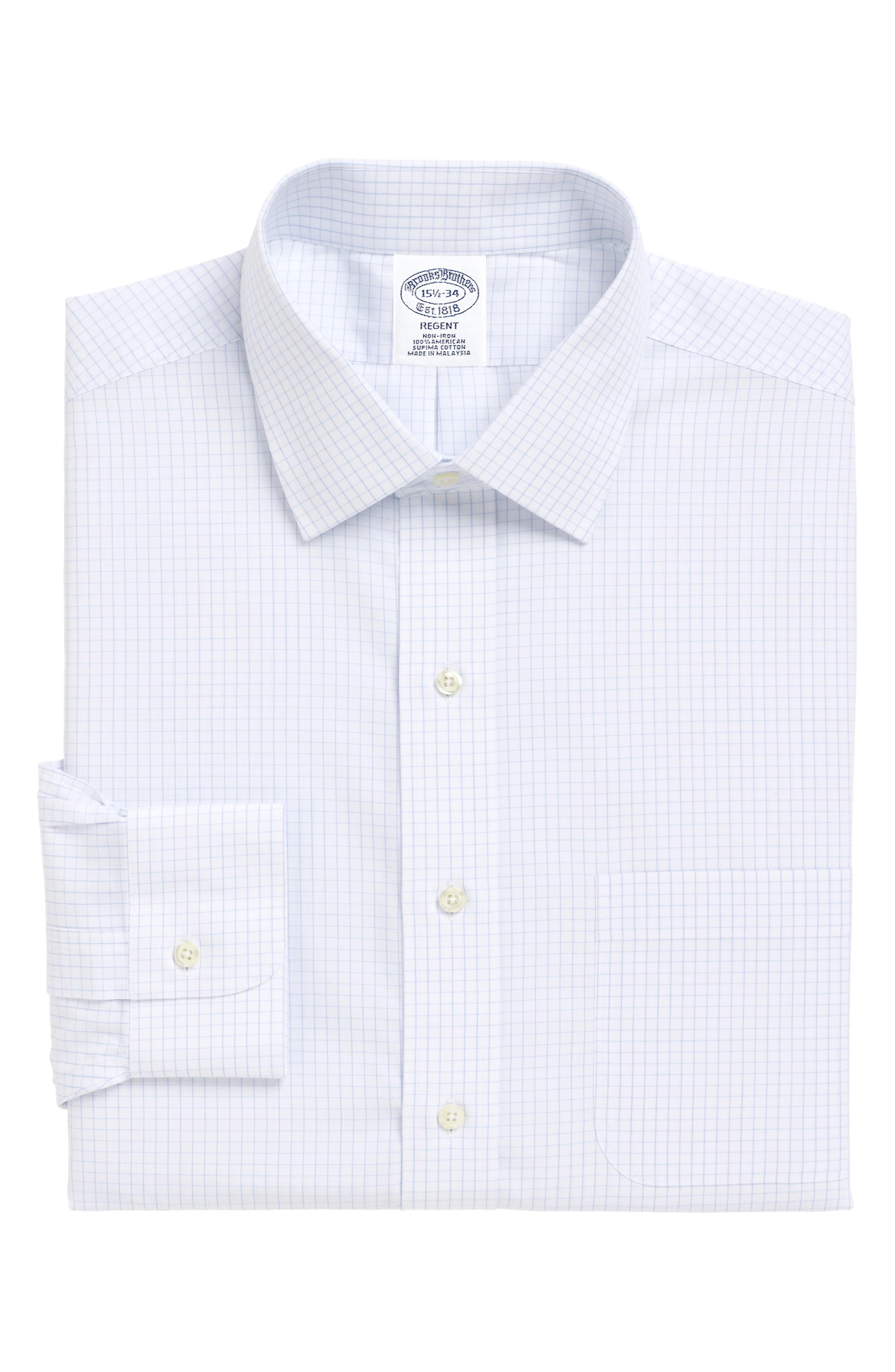 Brooks Brothers Regular Fit Check Dress Shirt (3 For $207)