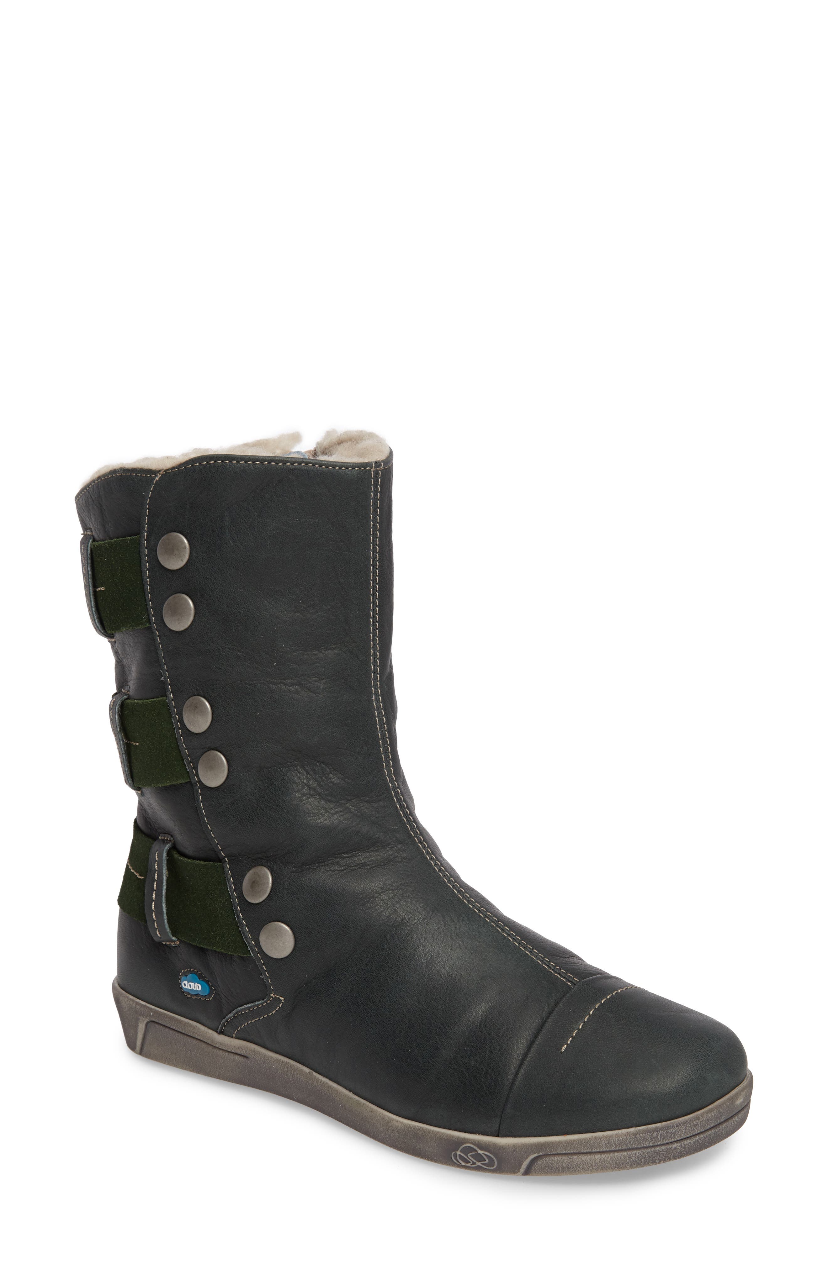 Cloud Amber Wool Lined Bootie - Green