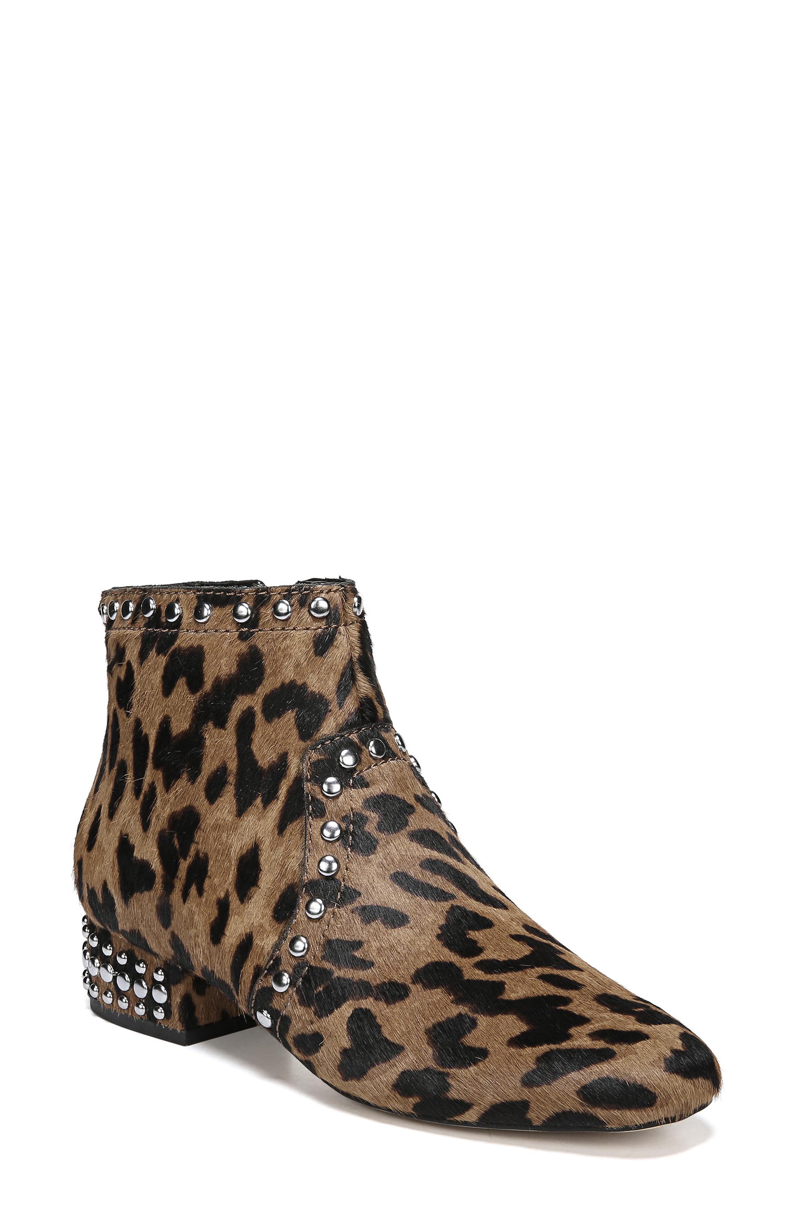 Sam Edelman Lorin Genuine Calf Hair Studded Bootie