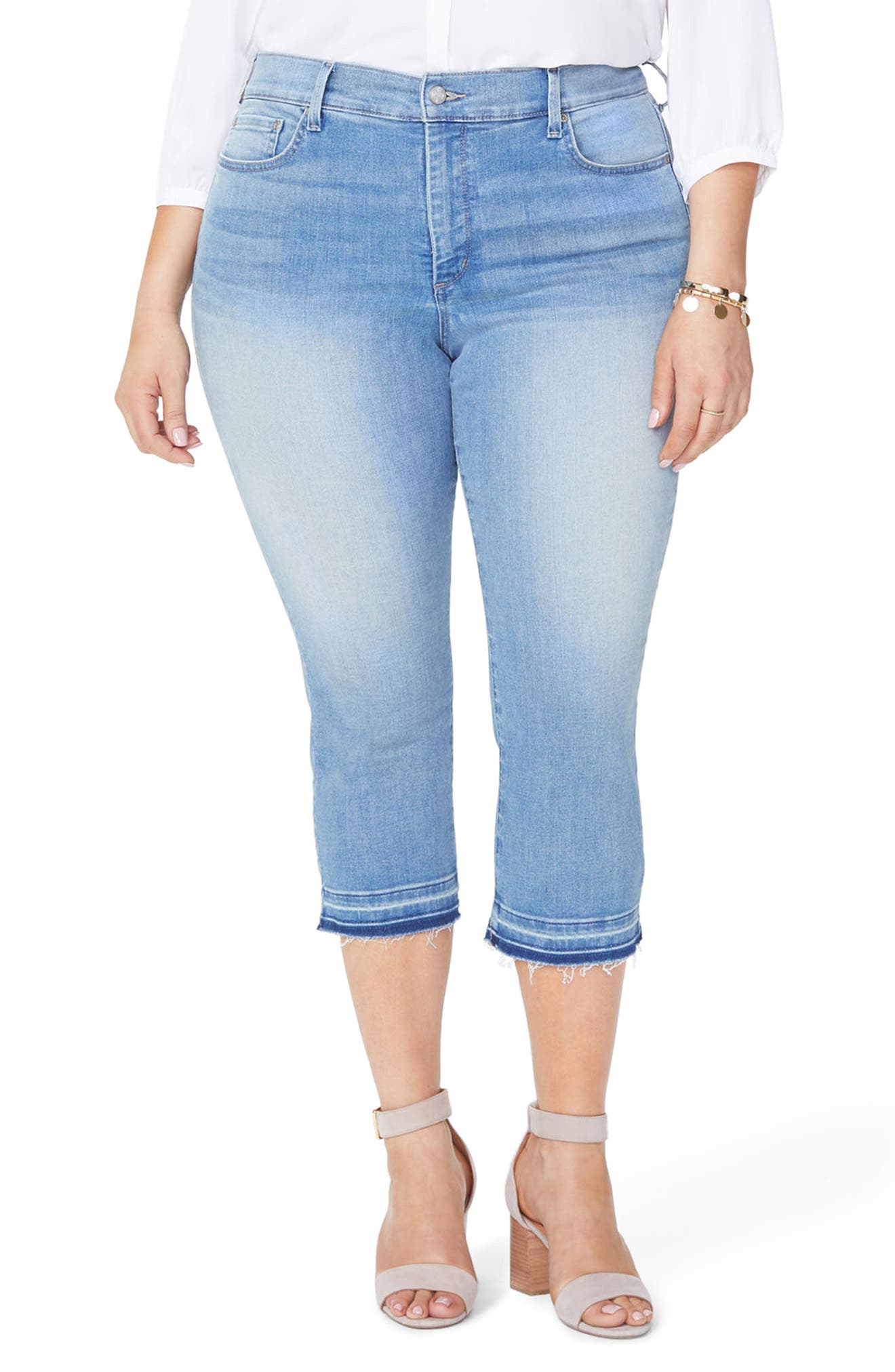 Plus Size Nydj Released Hem Capri Skinny Jeans