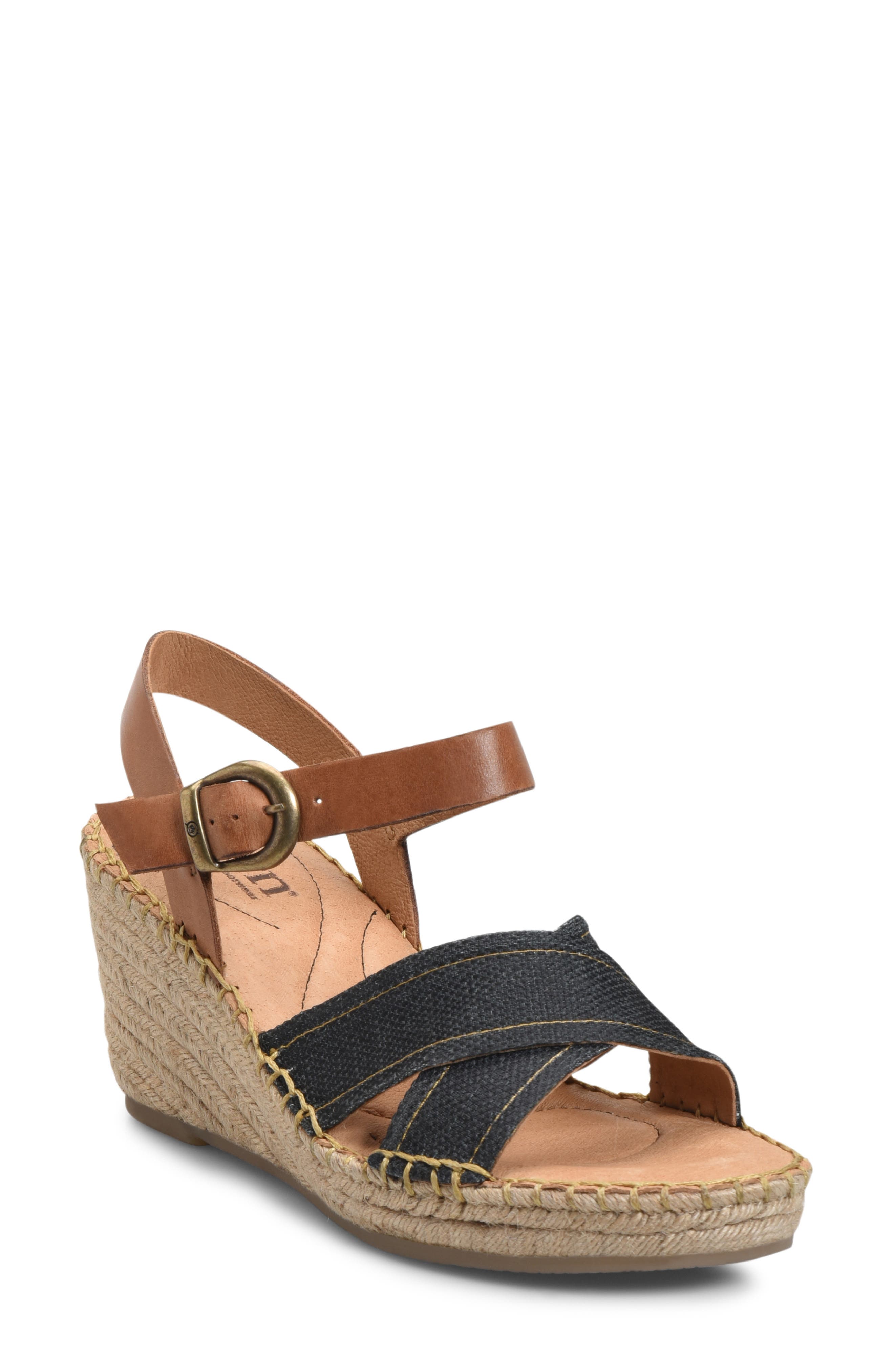 B?rn Payette Wedge Sandal, Black