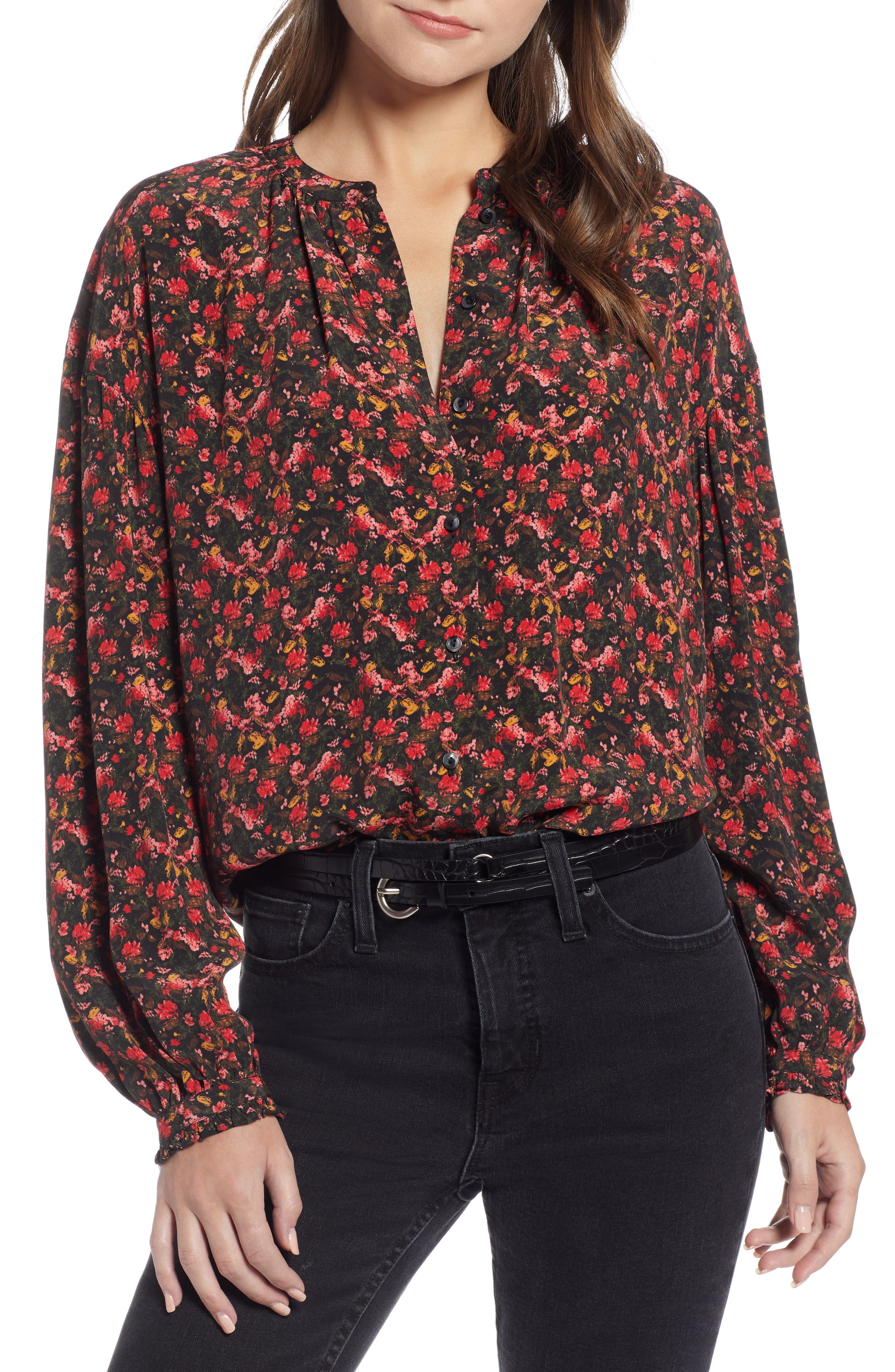 Something Navy Easy Volume Top (Nordstrom Exclusive) | Nordstrom