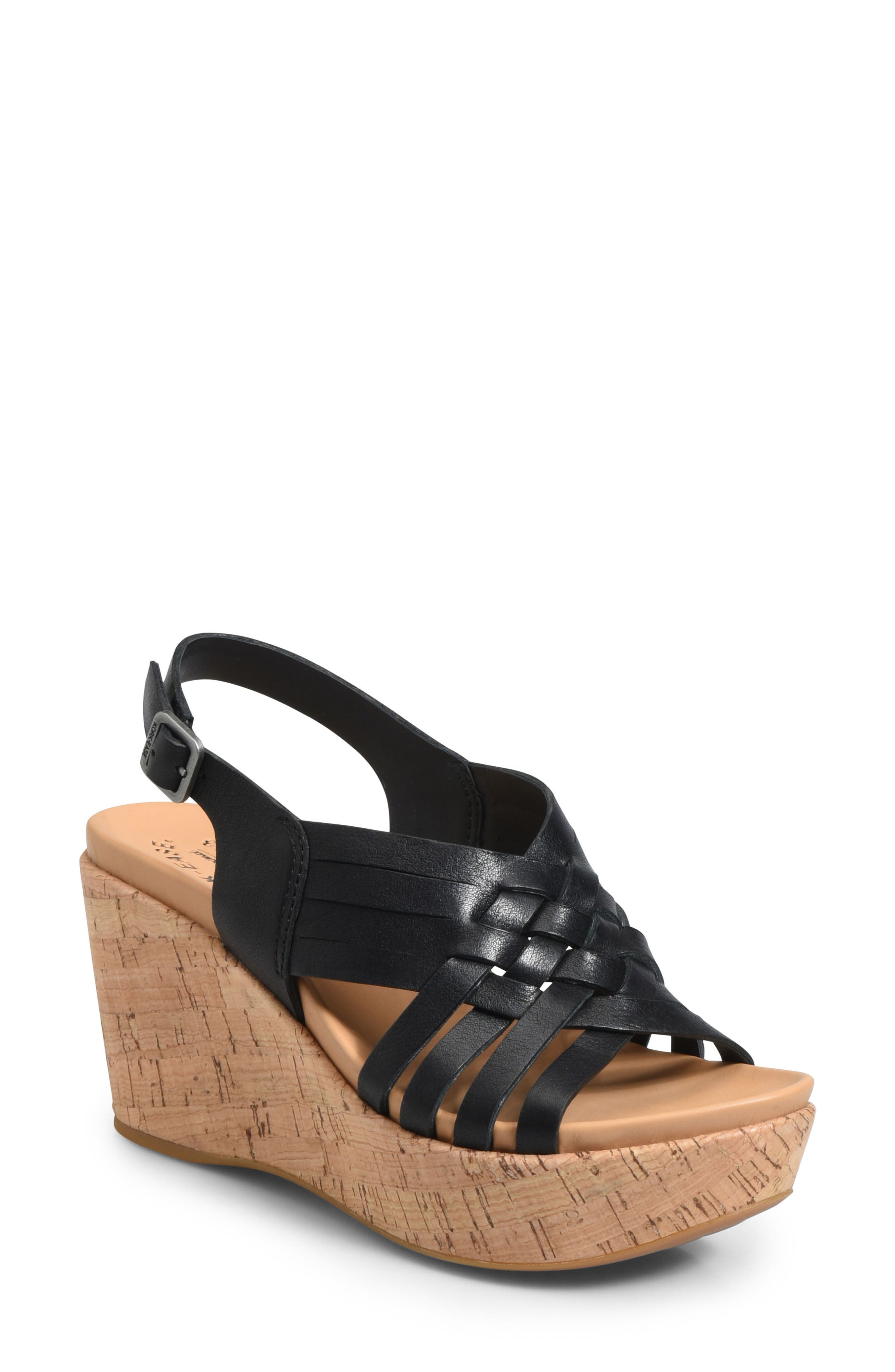Kork-Ease Adelanto Wedge Sandal, Black