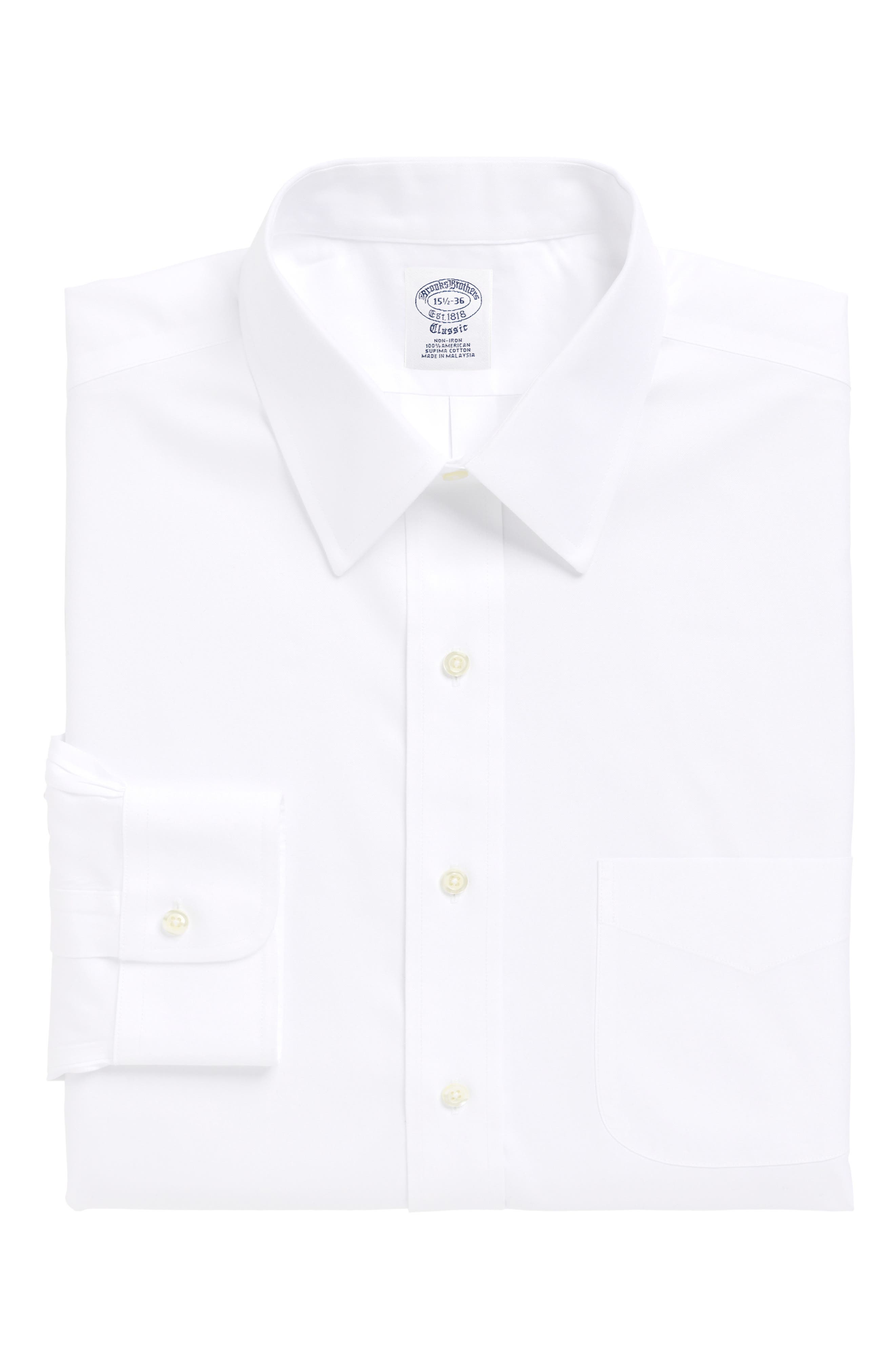 Brooks Brothers Regular Fit Solid Dress Shirt (3 For $207)