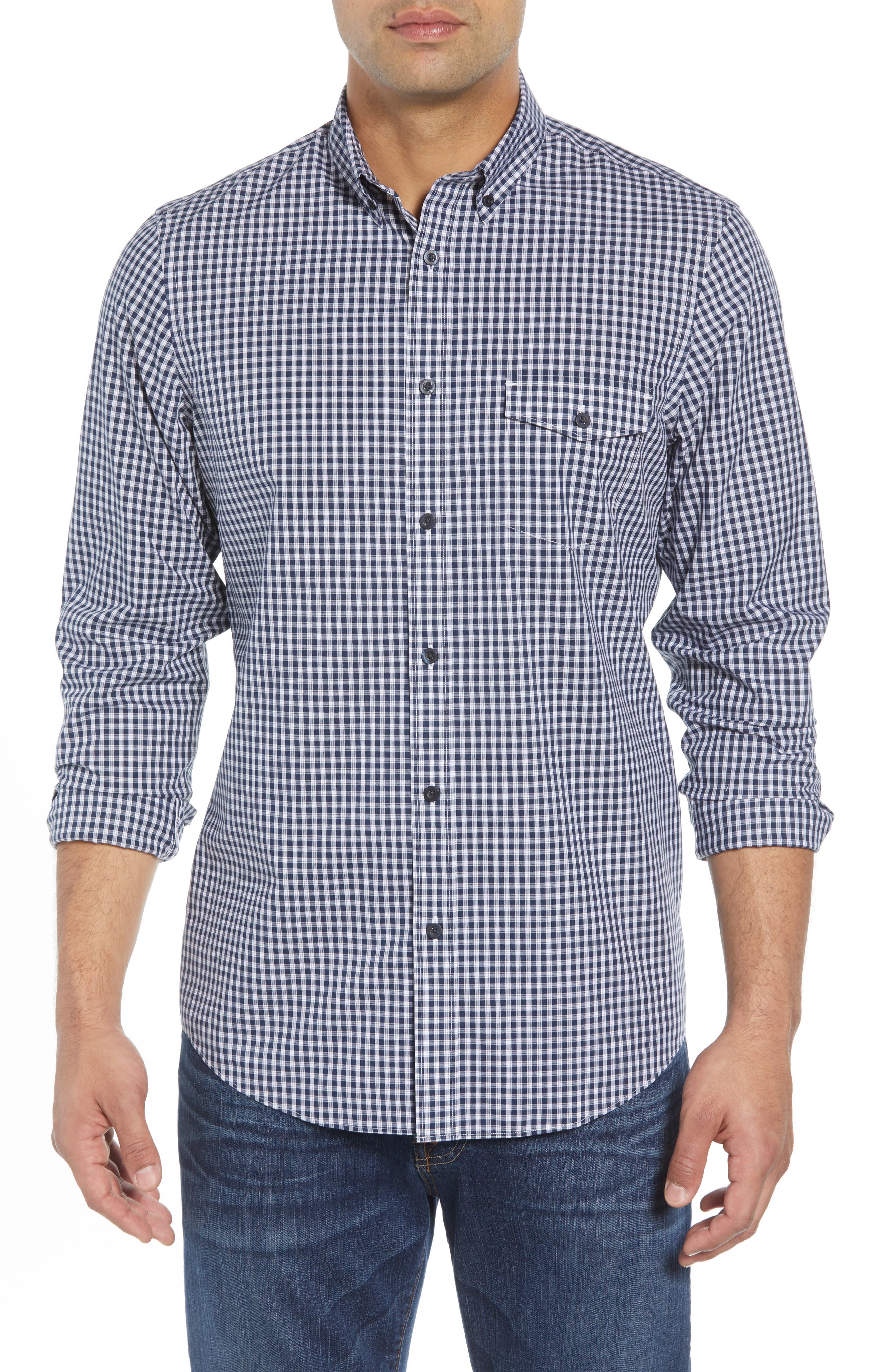 Nordstrom Shop Ivy Regular Fit Check Sport Shirt
