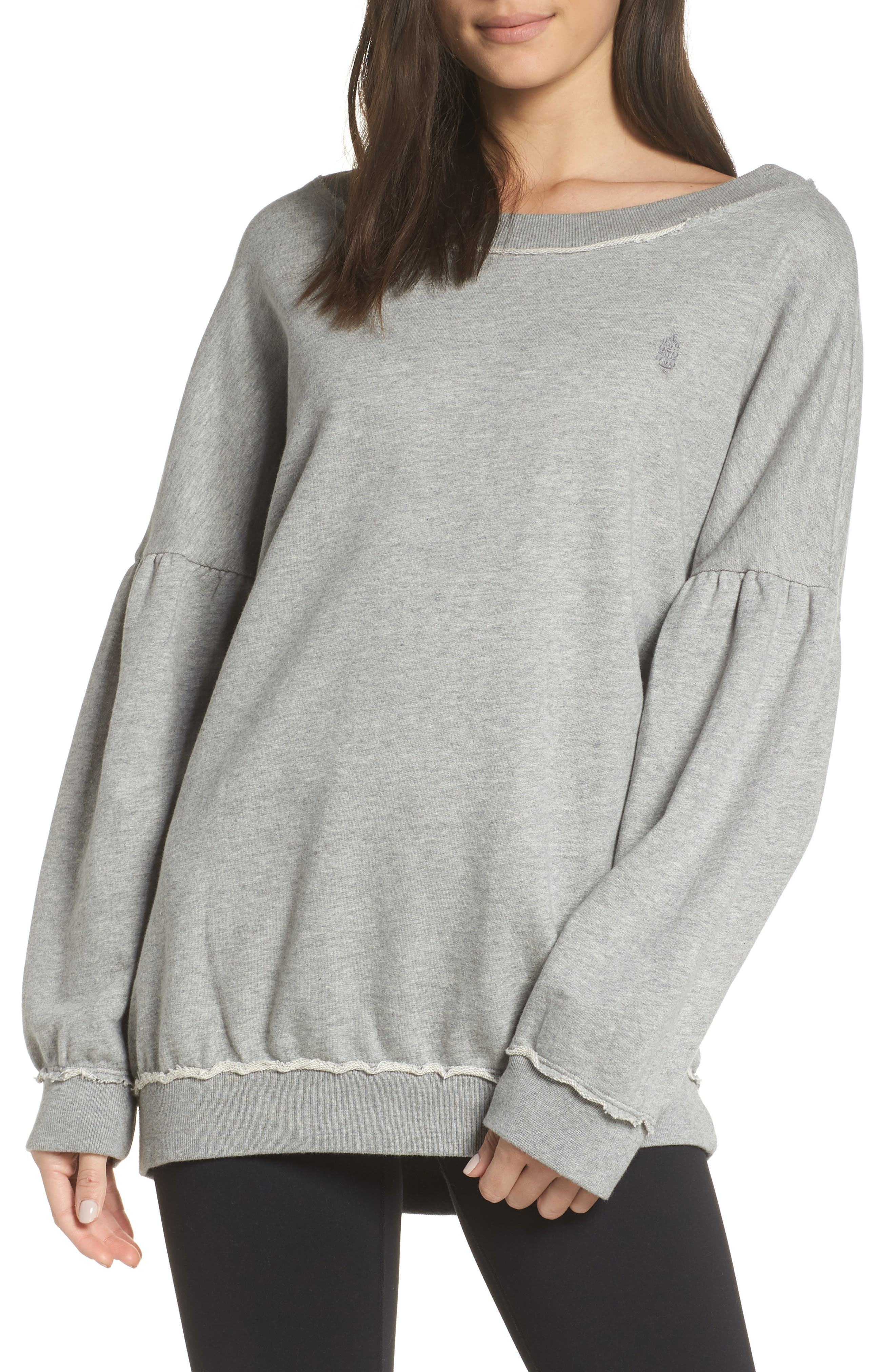 Free People Movement Make It Count Pullover, Grey