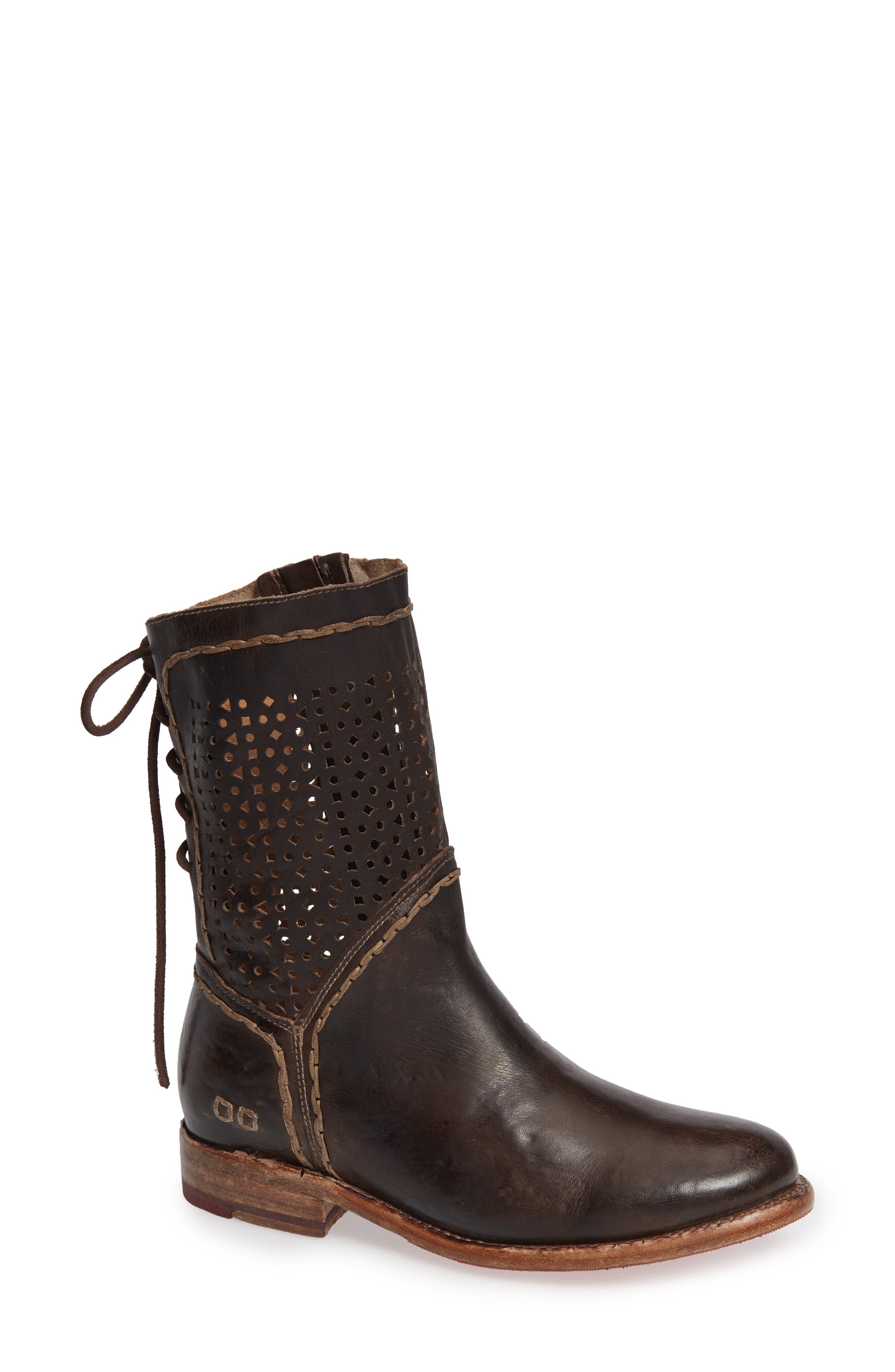 Bed Stu Cheshire Perforated Shaft Boot- Brown