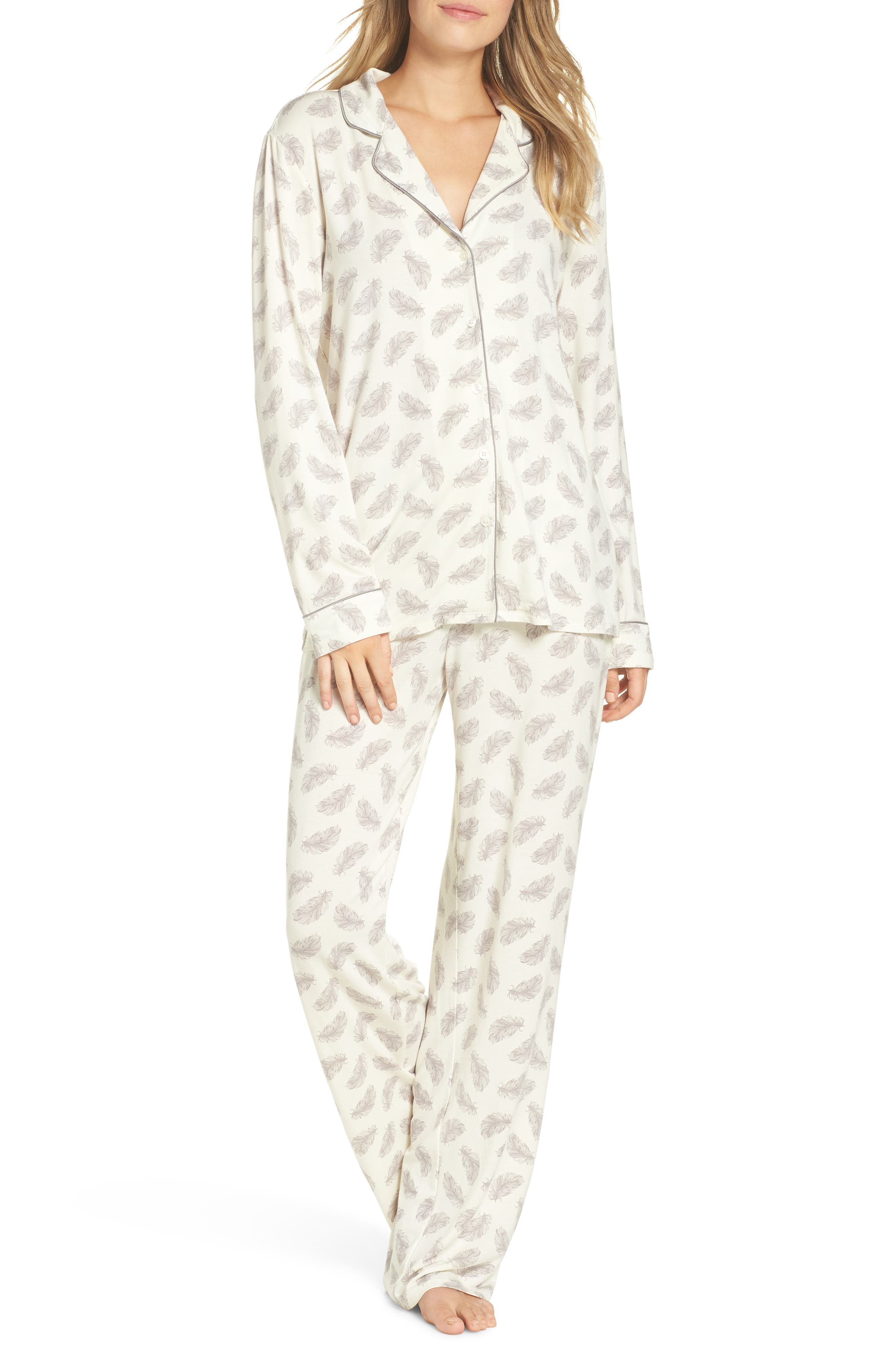 Nordstrom Lingerie Moonlight Pajamas, Ivory