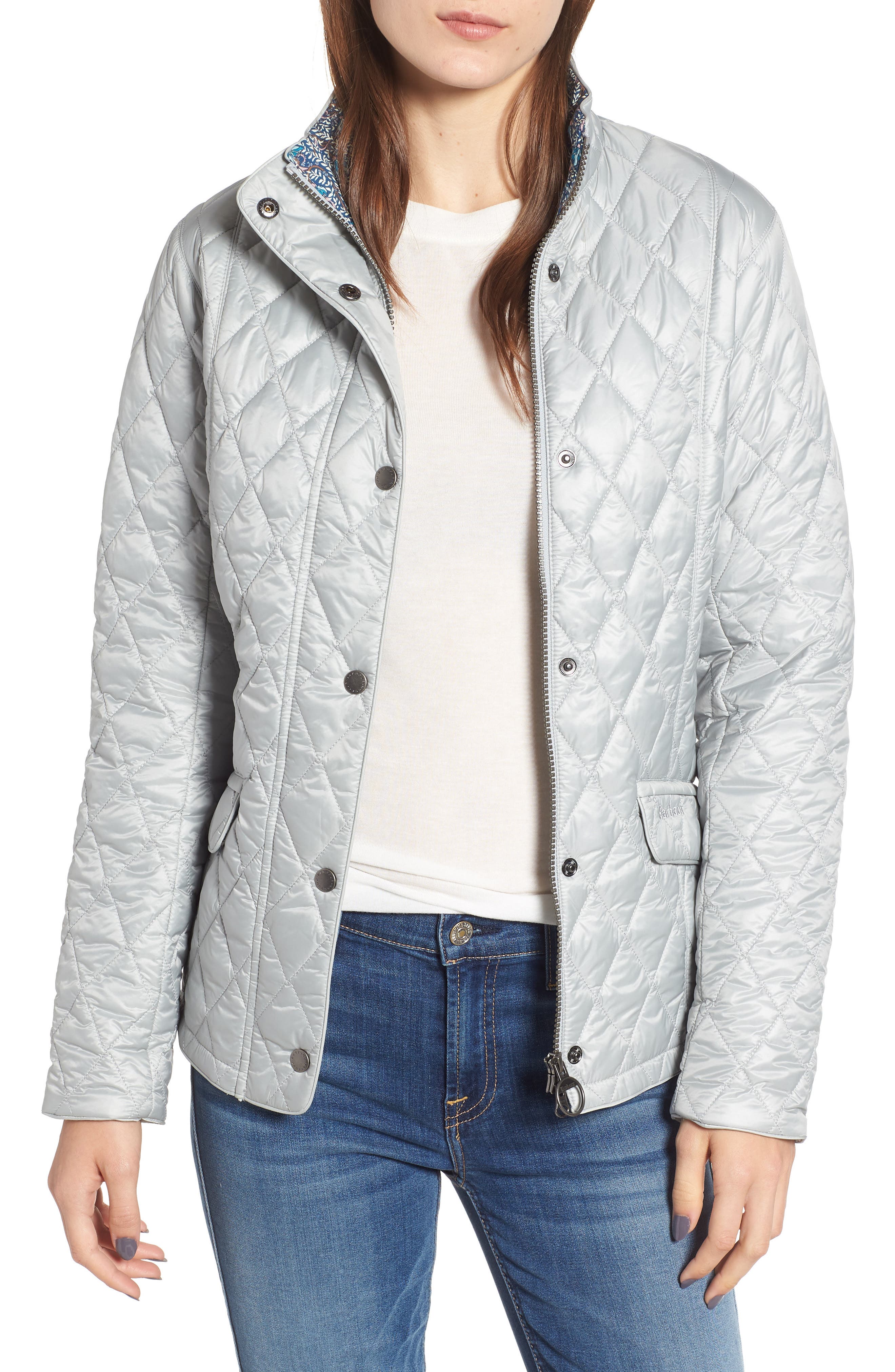 Barbour X Liberty Victoria Quilted Jacket, US / 8 UK - White