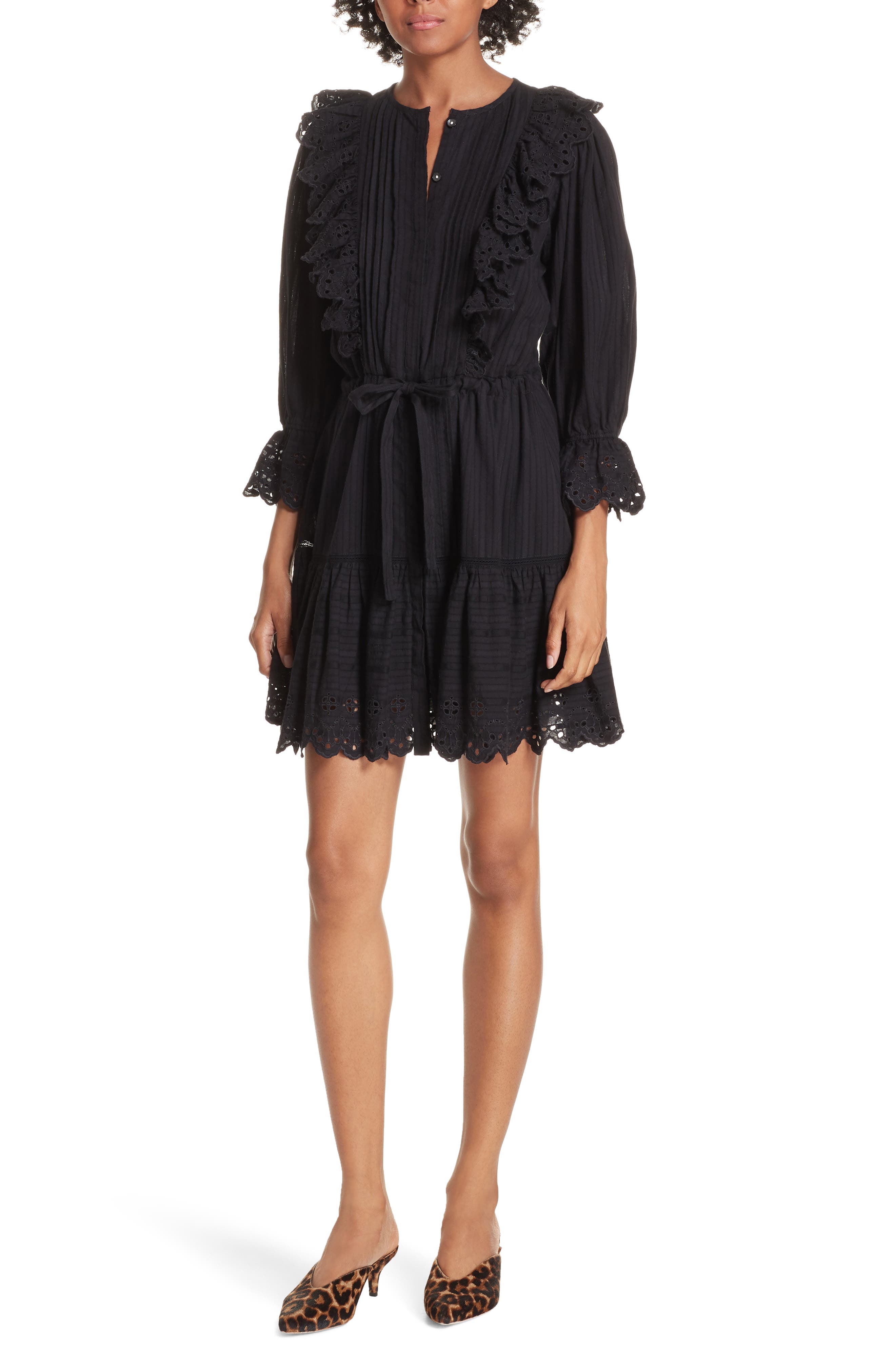 La Vie Rebecca Taylor Satin Stripe Dress