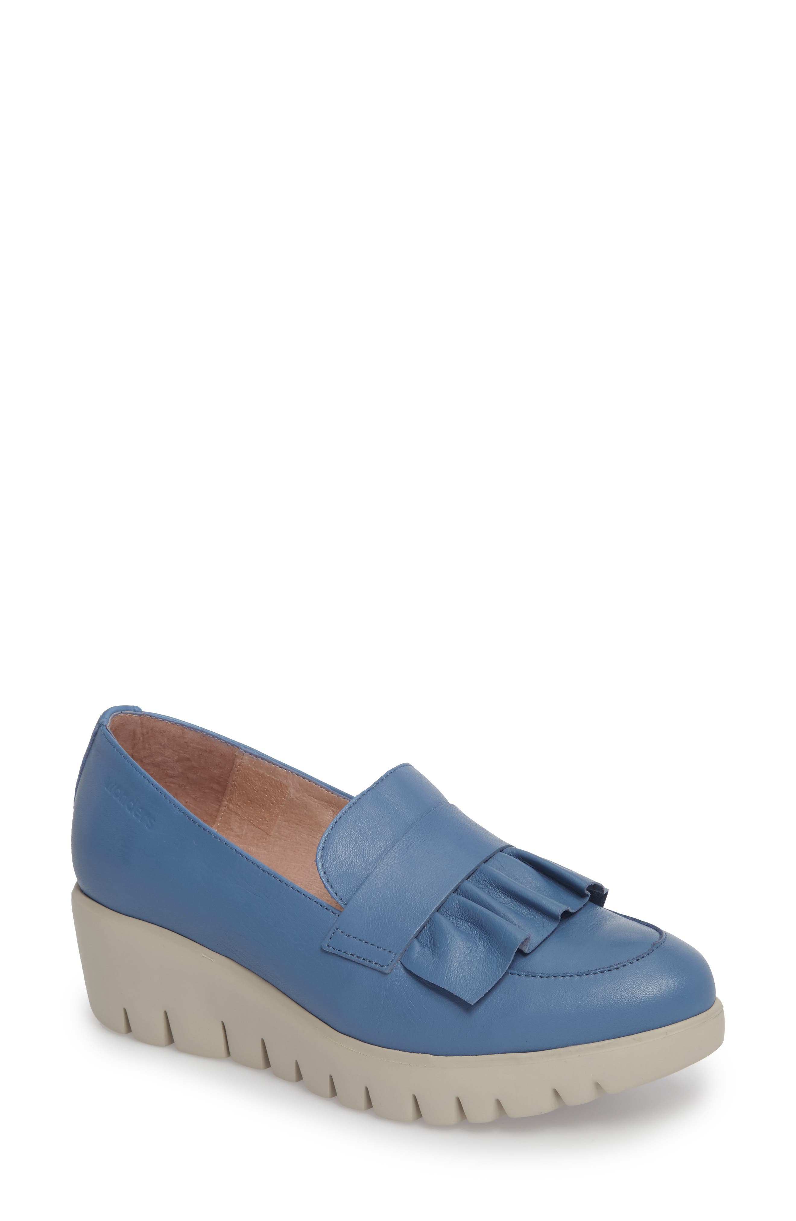 Wonders Loafer Wedge, Blue