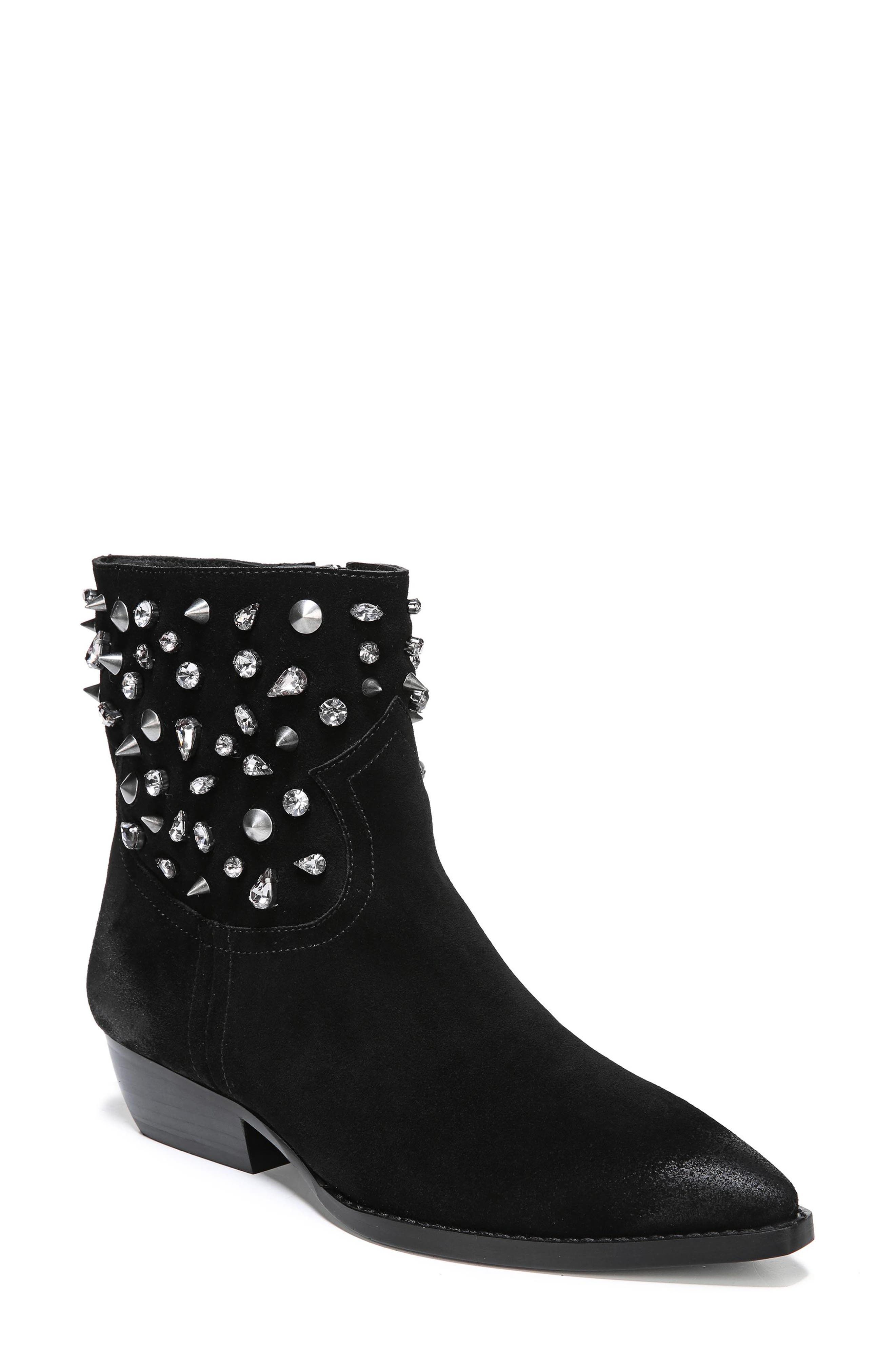 Sam Edelman Avril Embellished Bootie, Black