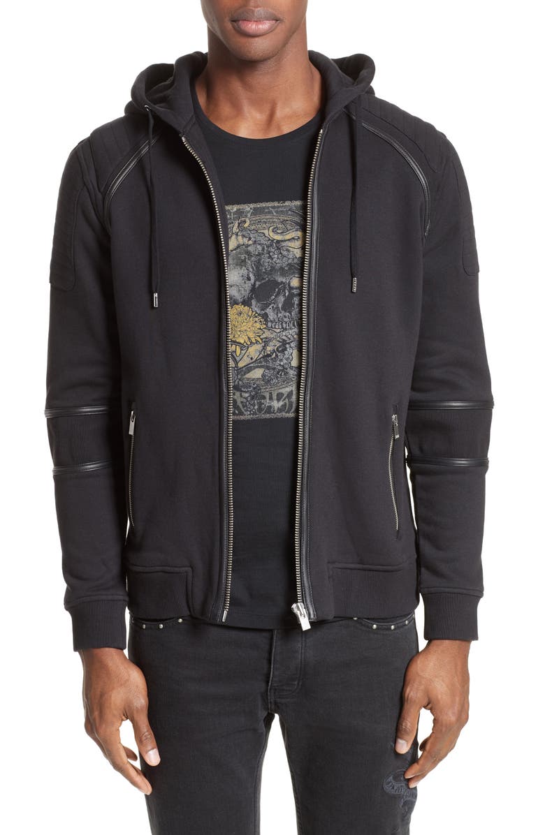 Download The Kooples Zip Front Hoodie | Nordstrom