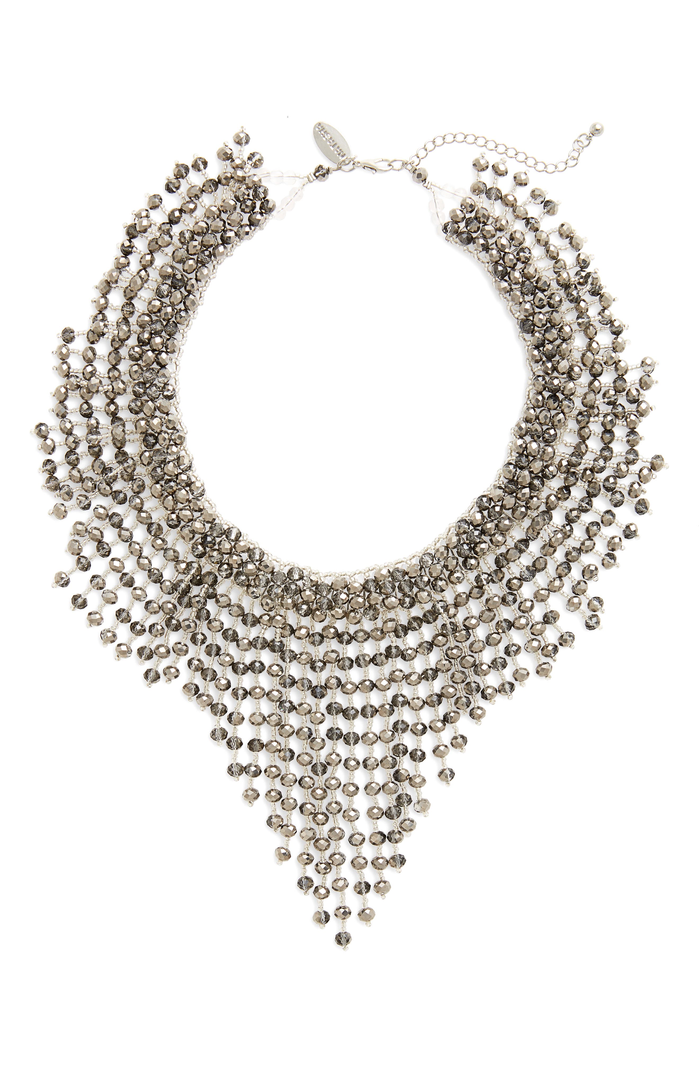 Natasha Beaded Bib Necklace Nordstrom
