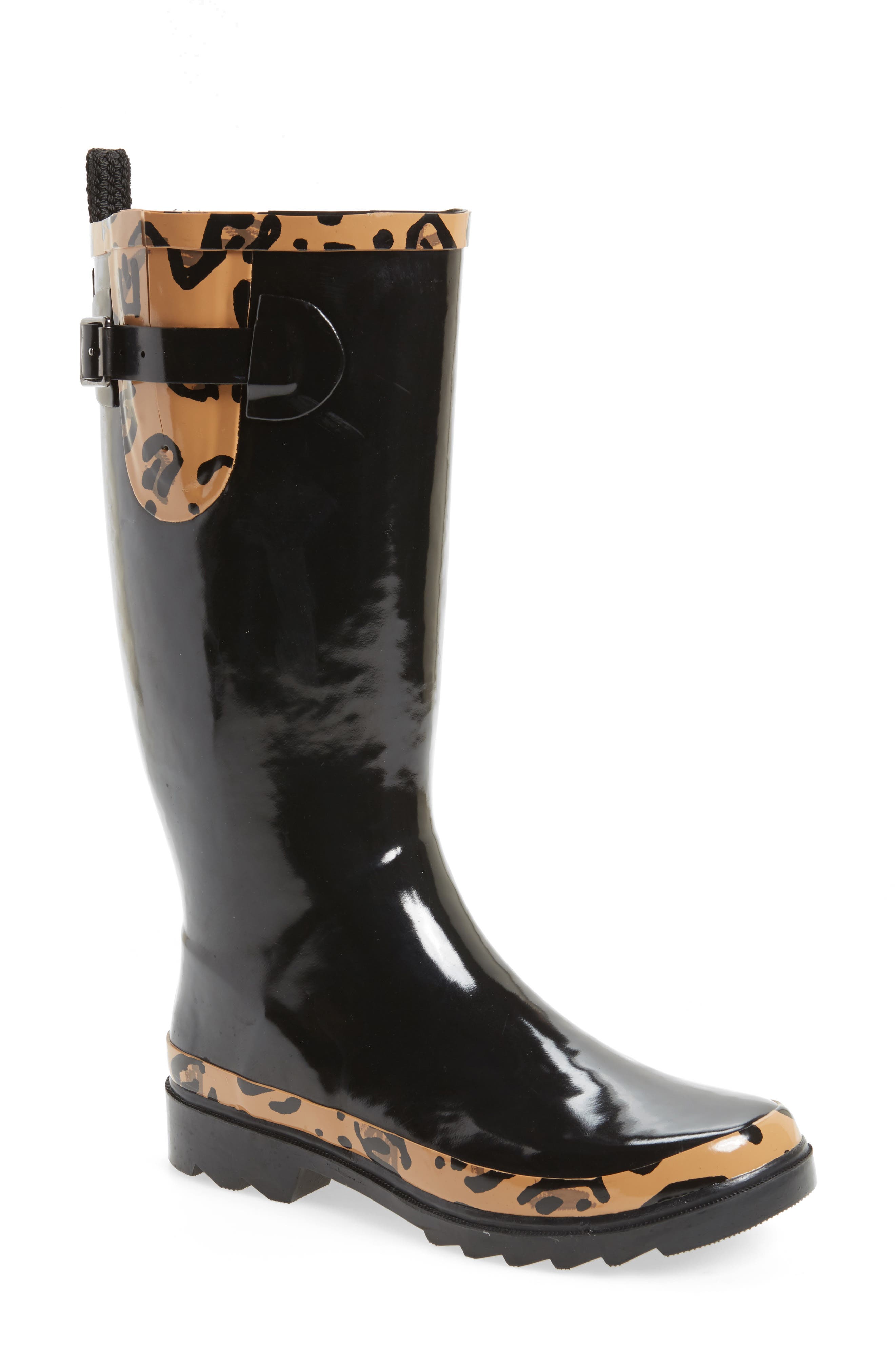 Sakroots Rhythm Waterproof Rain Boot, Black