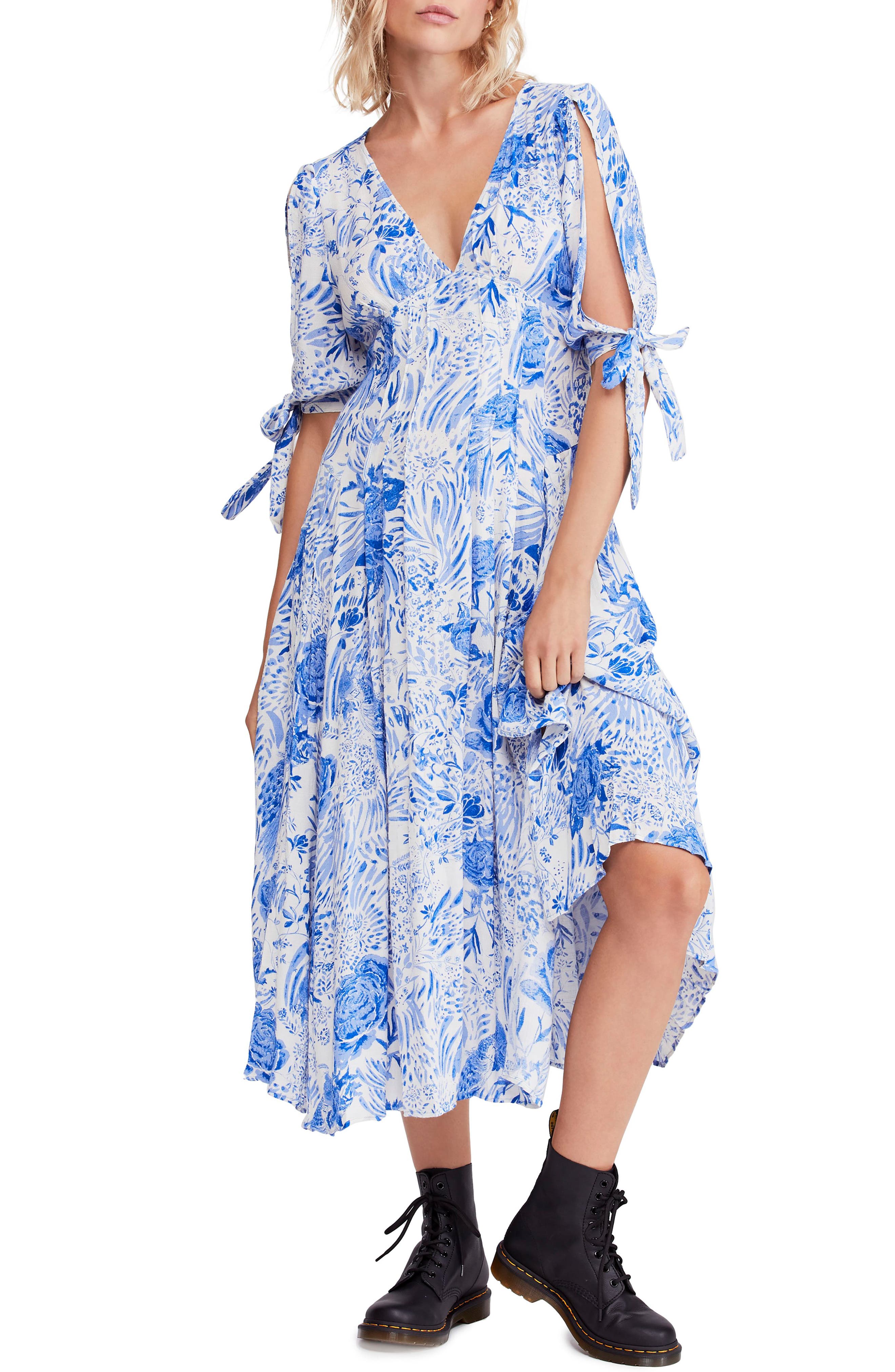 Free People Forever Always Midi Dress, Blue