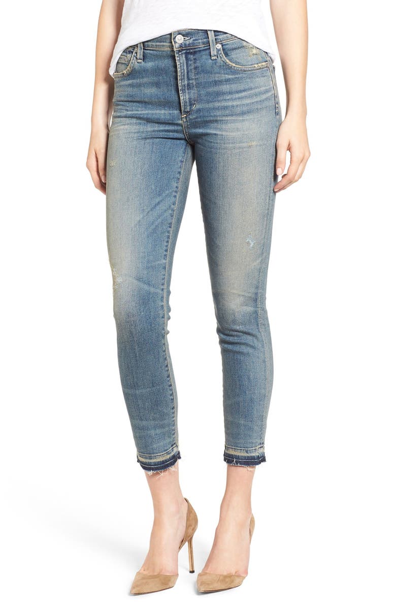 Citizens of Humanity 'Rocket' High Rise Released Hem Crop Skinny Jeans ...