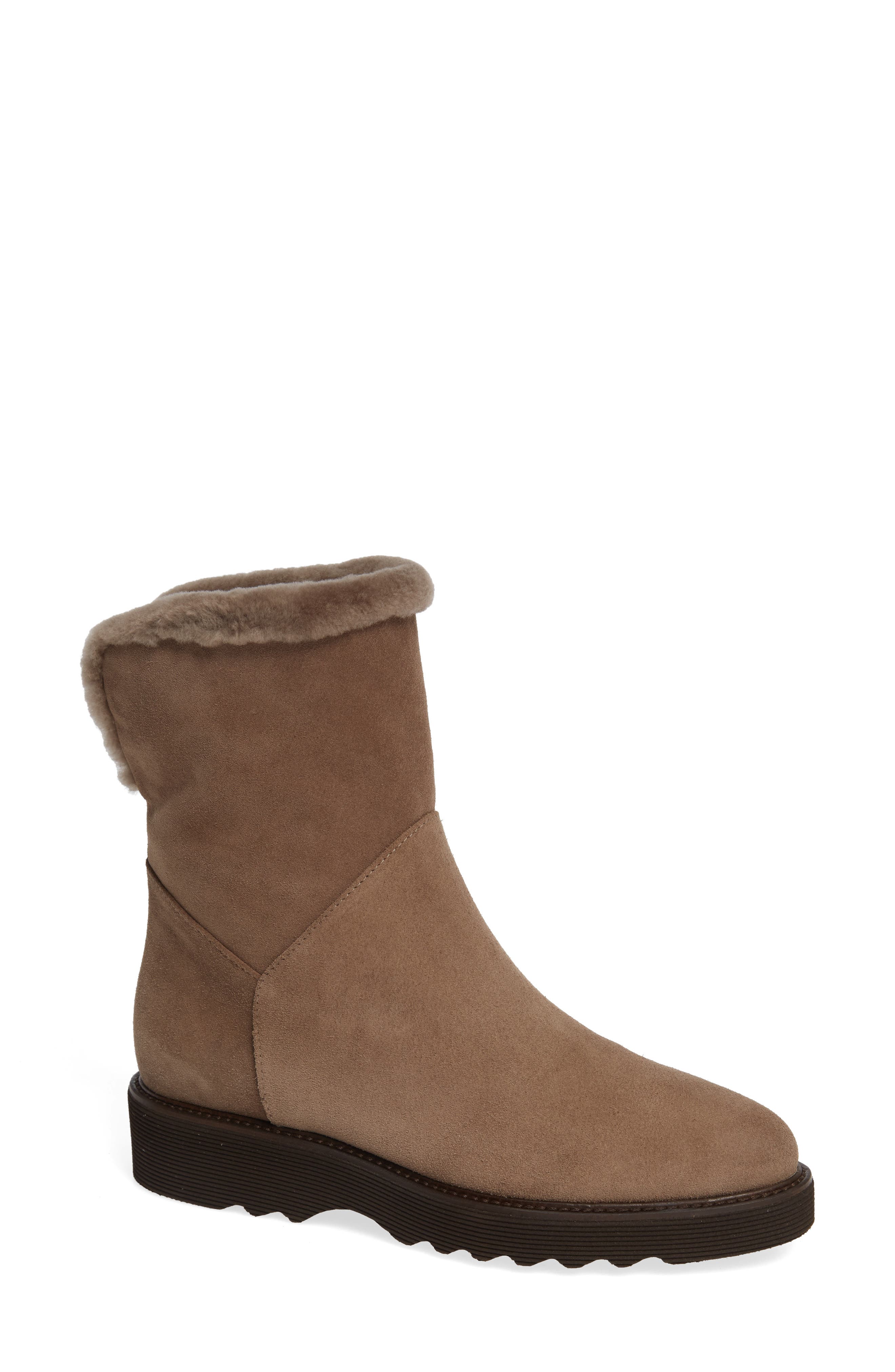 Aquatalia Kaitlyn Genuine Shearling Boot, Beige