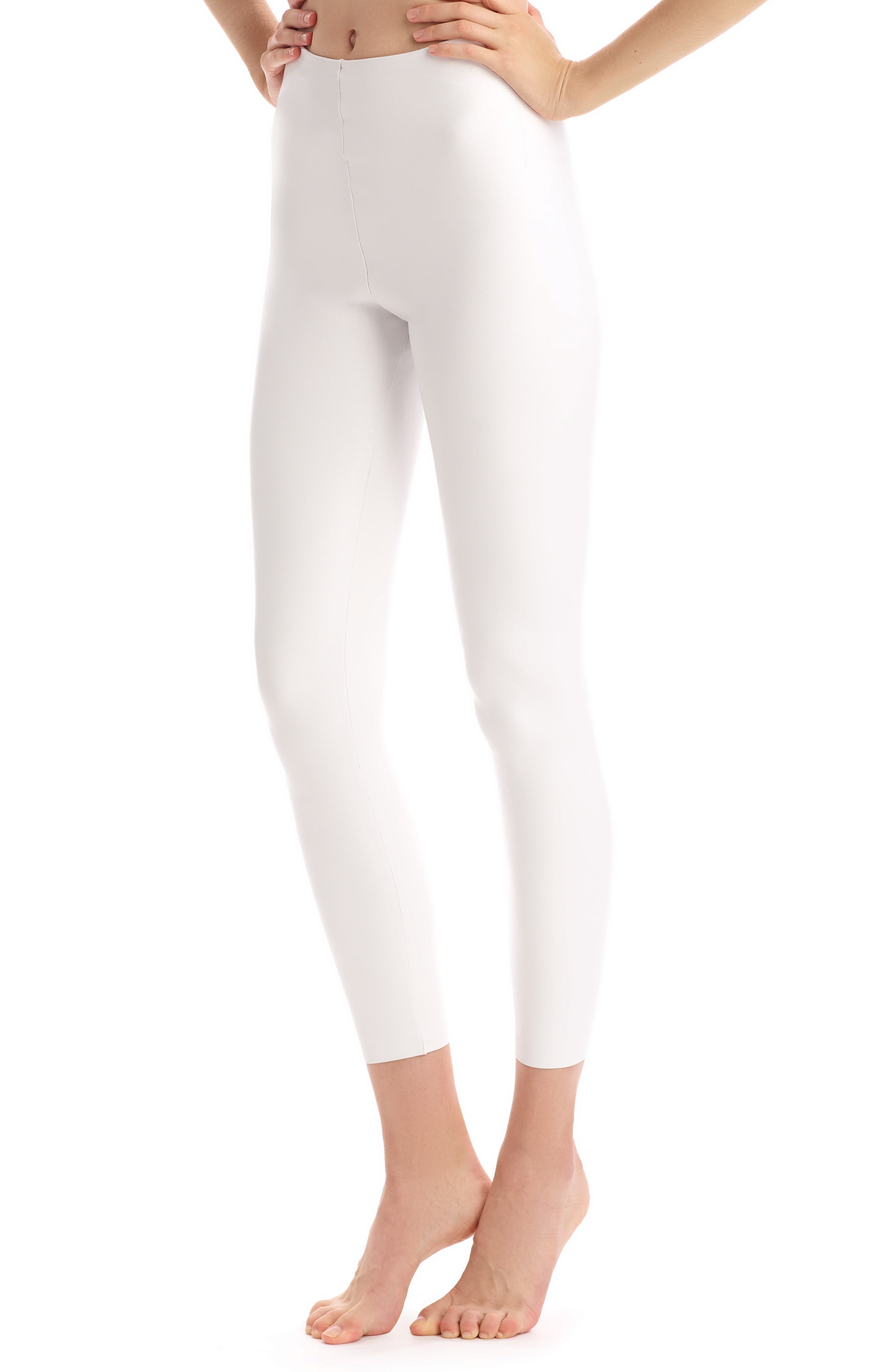 Commando Perfect Control Faux Leather Leggings, White