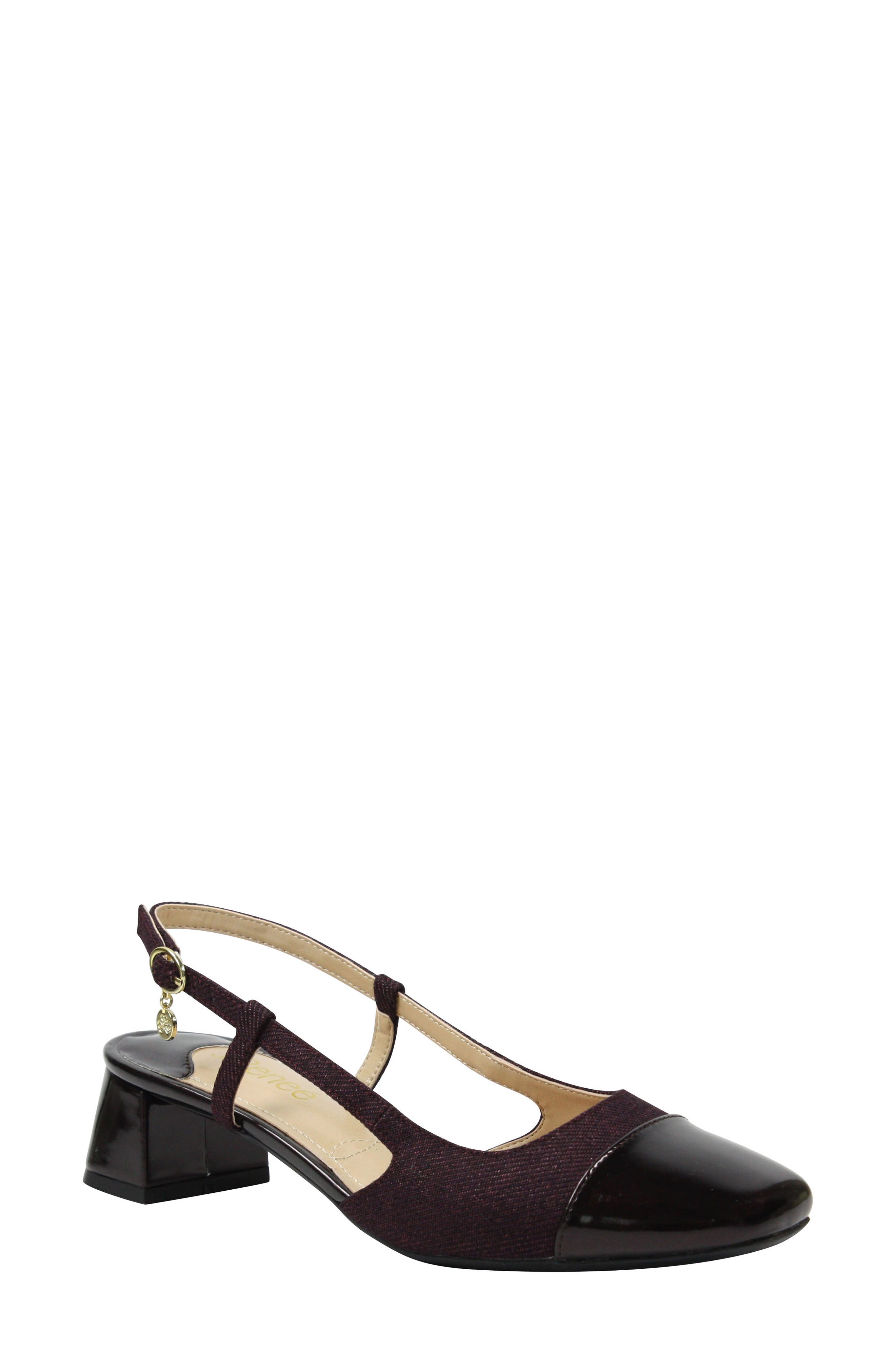 J. Renee Marcel Cap Toe Sandal, Red