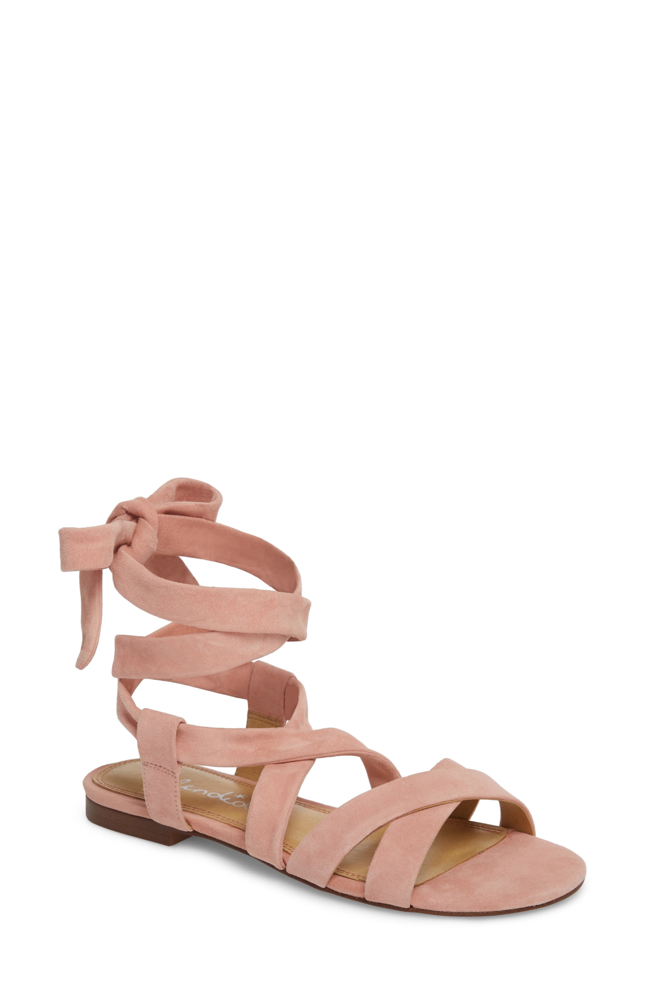Splendid Feodora Ankle Wrap Sandal- Pink