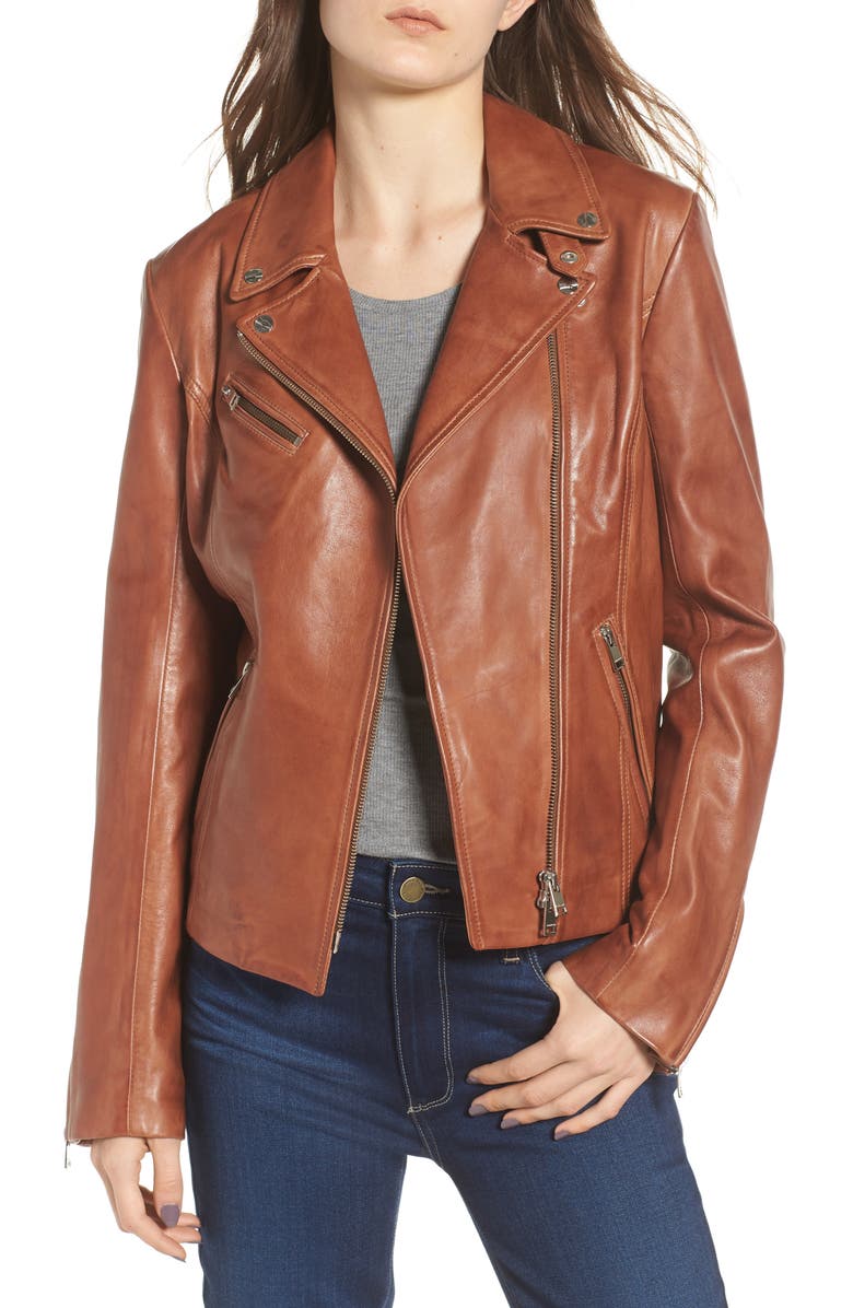 Lamarque Asymmetrical Zip Leather Biker Jacket Nordstrom Asymmetrical Zip Leather Biker Jacket