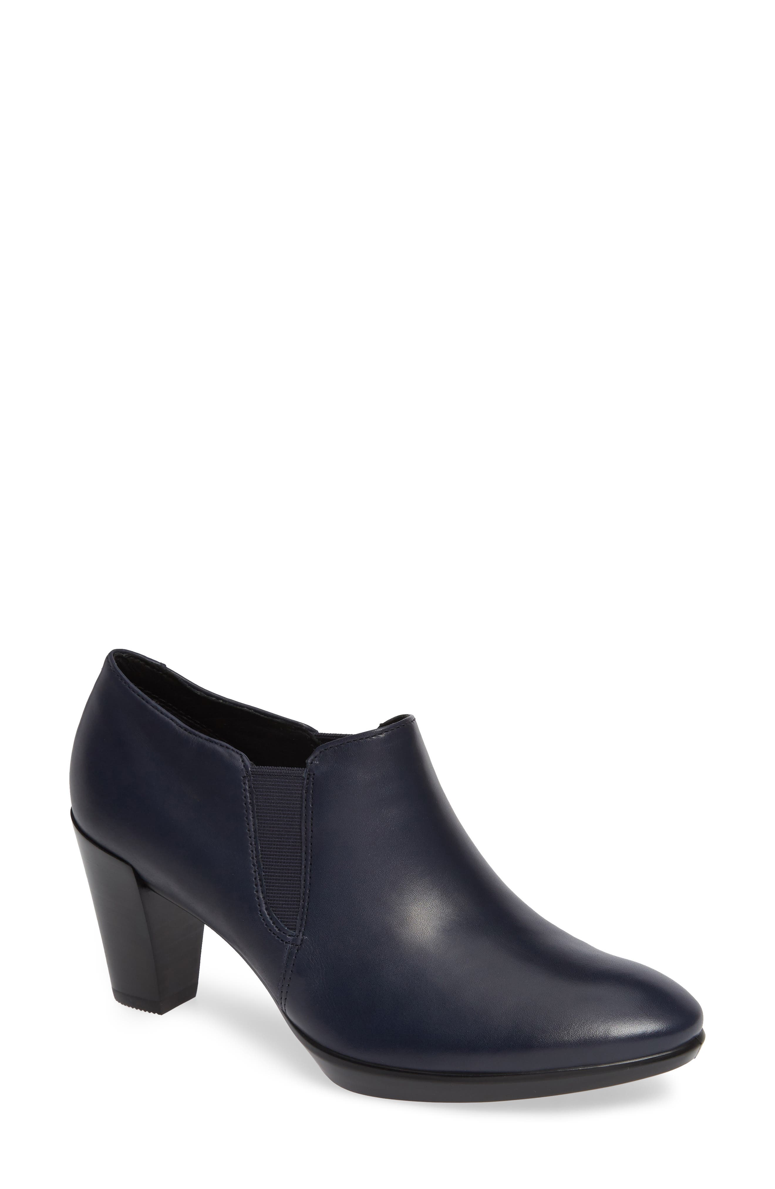 Ecco Shape 55 Plateau Stack Bootie, Blue