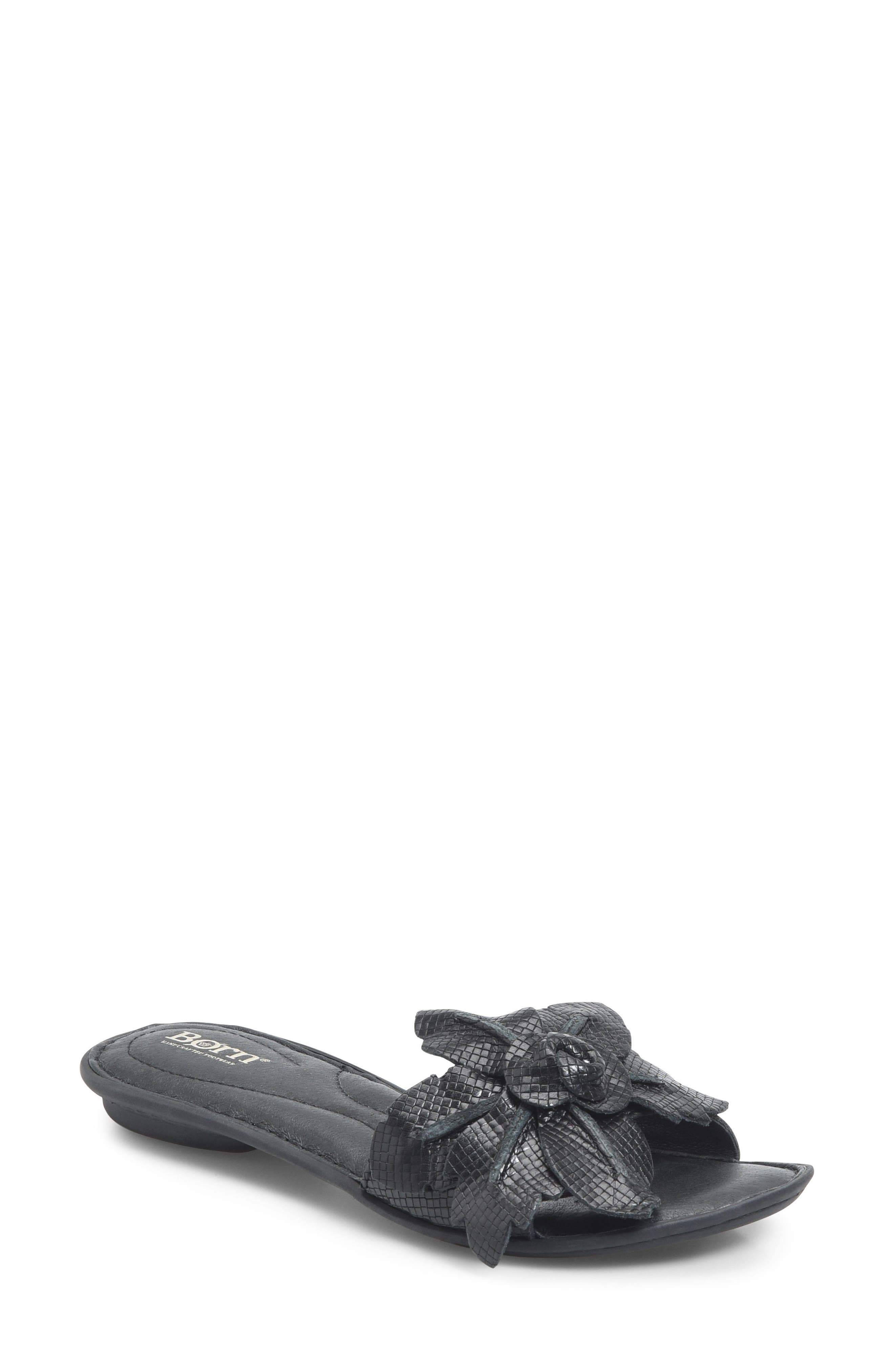 B?rn Mai Floral Sandal, Black