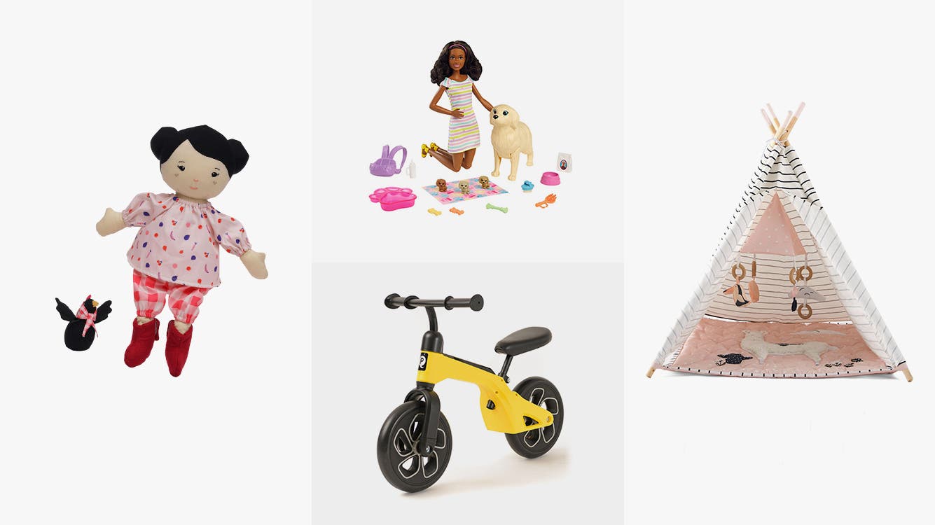A variety of toddler toys.