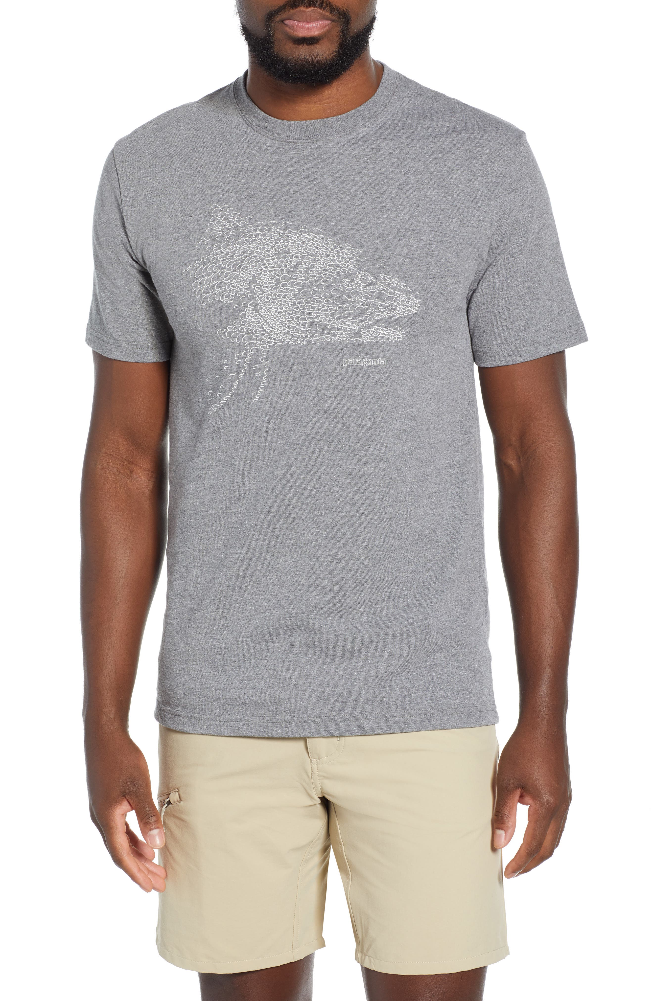 Patagonia Hooked Head Responsibili-Tee T-Shirt, Grey
